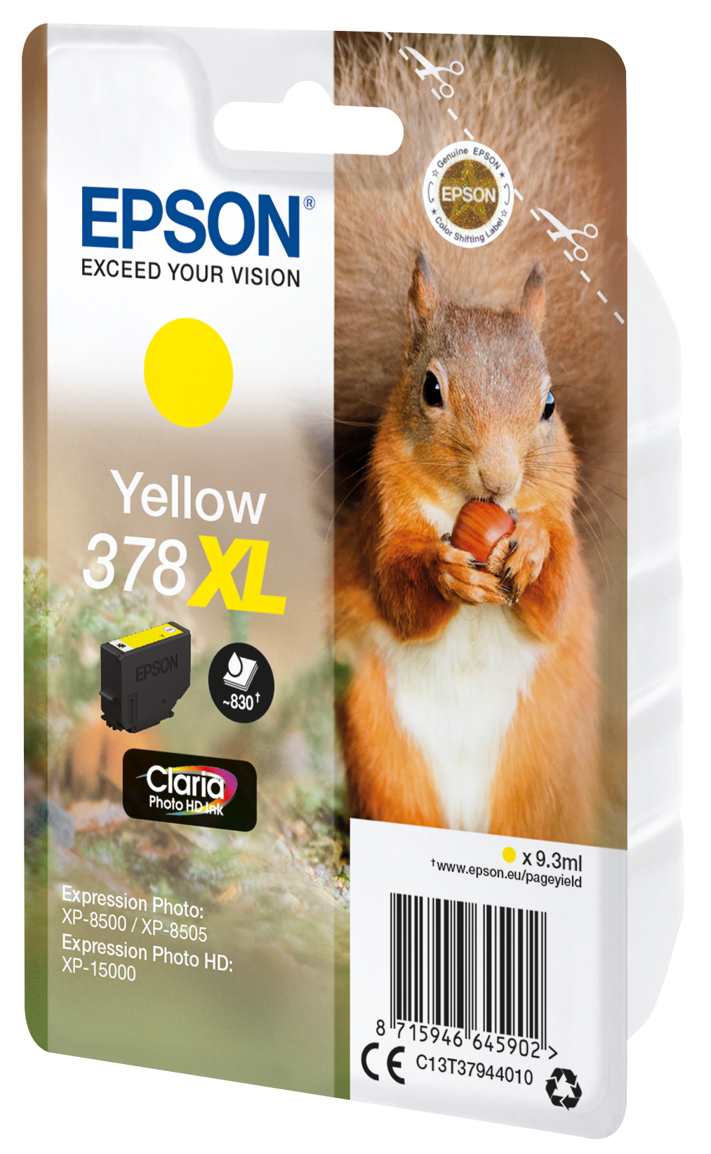 EPSON 378XL/T37944 (Eichhörnchen) gelb Druckerpatrone
