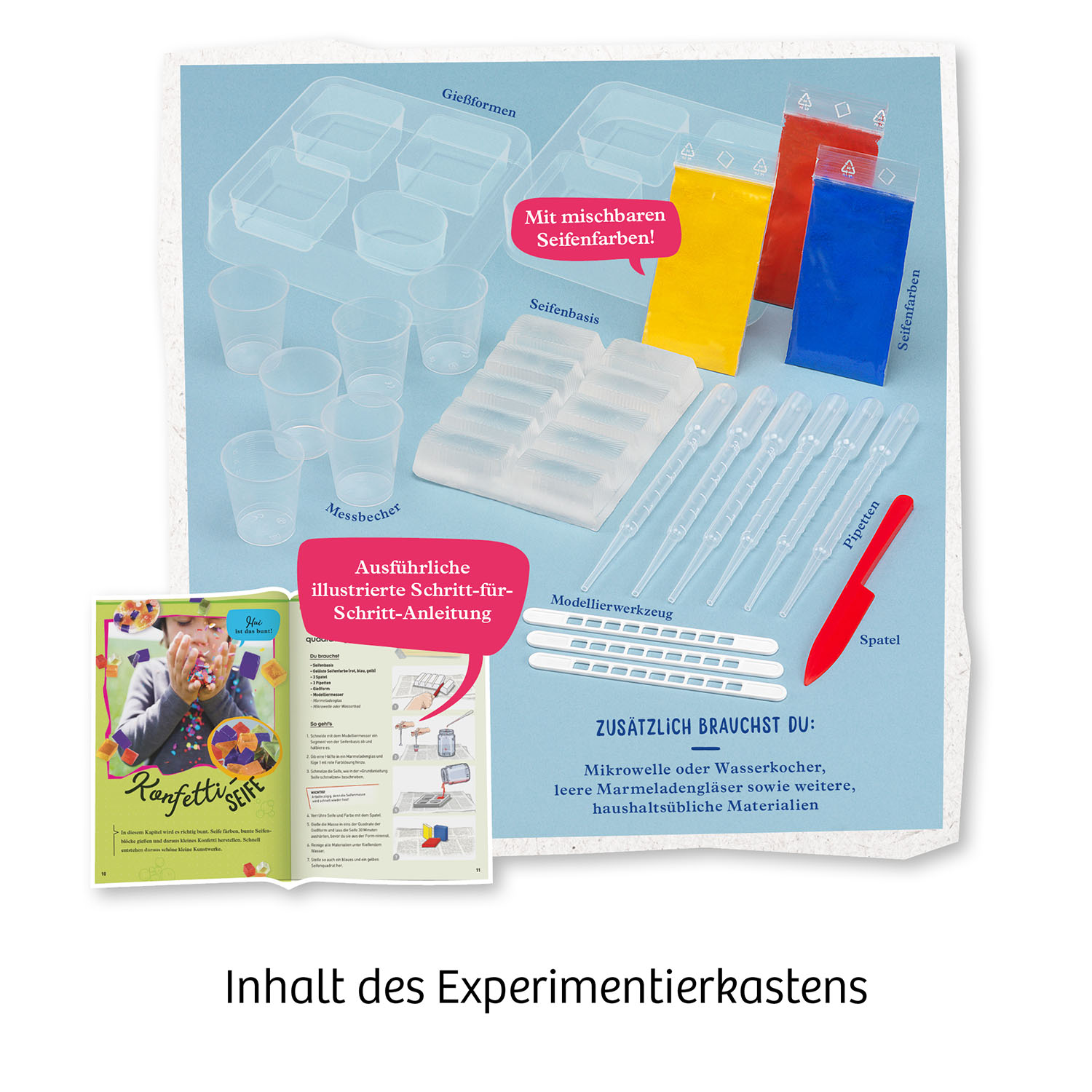 Seifen-Atelier, Experimentierkasten
