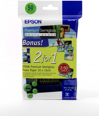 Epson Premium Semigloss Photo Paper S041765 100 x 150 mm 251 g/m² 100 Blatt