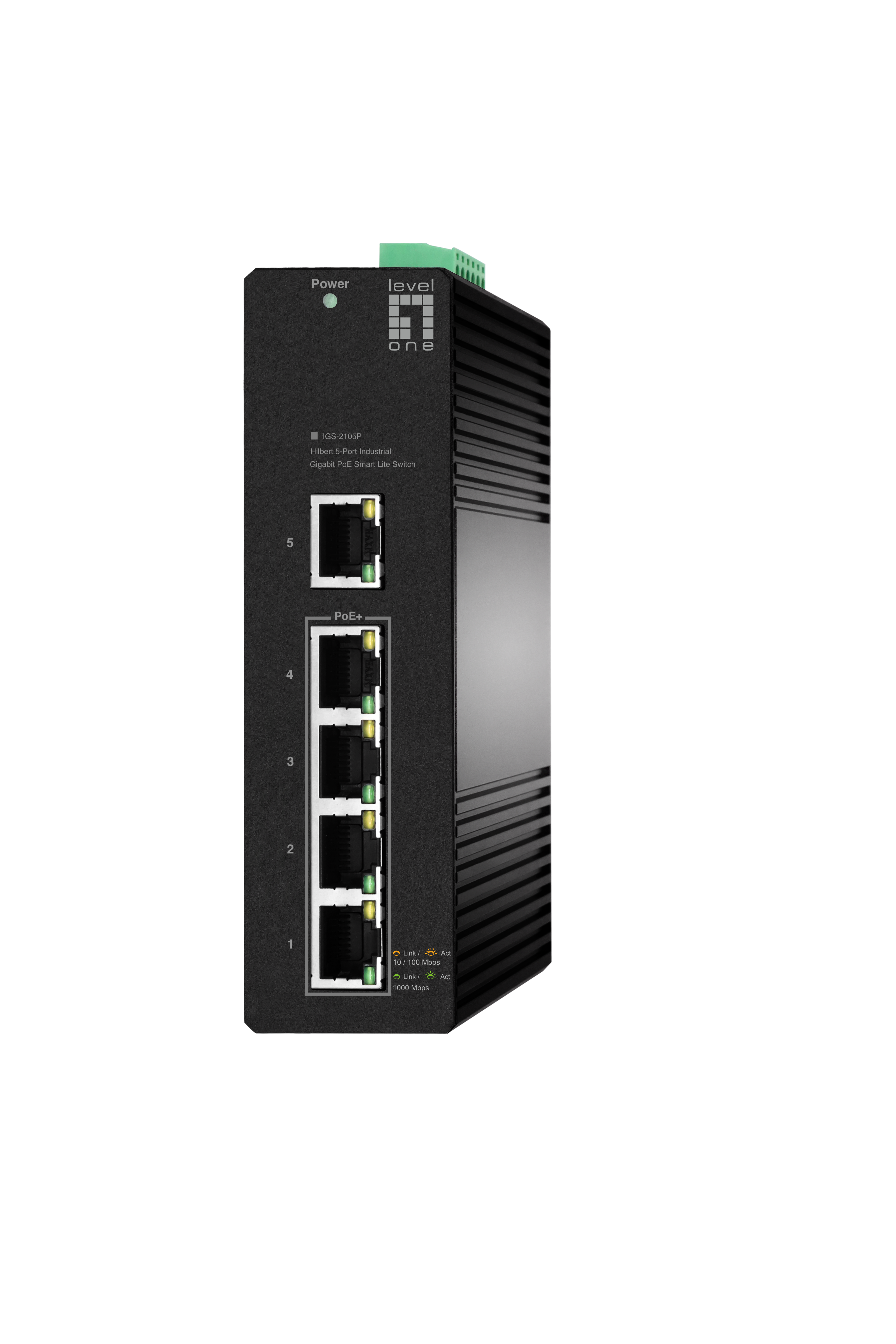 LevelOne Industr.PoE+Switch 4xGE PoE+ 60W Hilbert SL managed