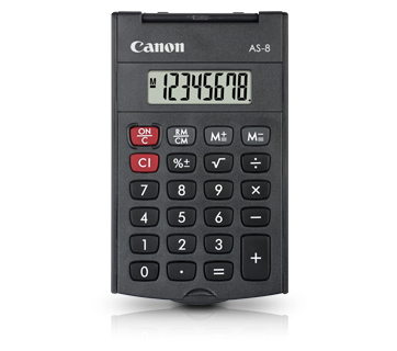 Canon AS-8 Taschenrechner schwarz