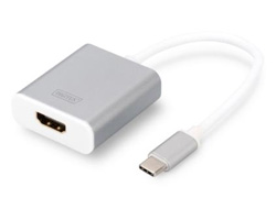 DIGITUS Adapter USB3.0/C -> HDMI 4K silb./weiß AG9310
