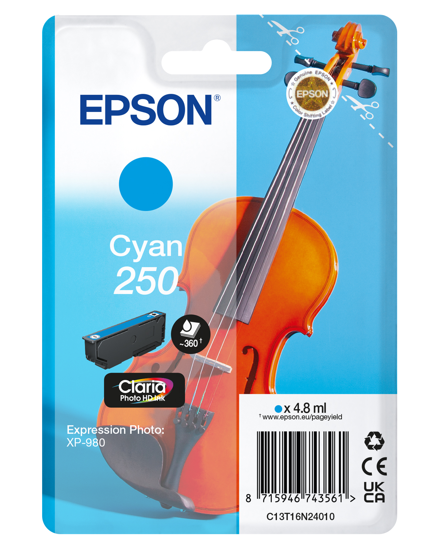 EPSON 250 (Violine) cyan Druckerpatrone