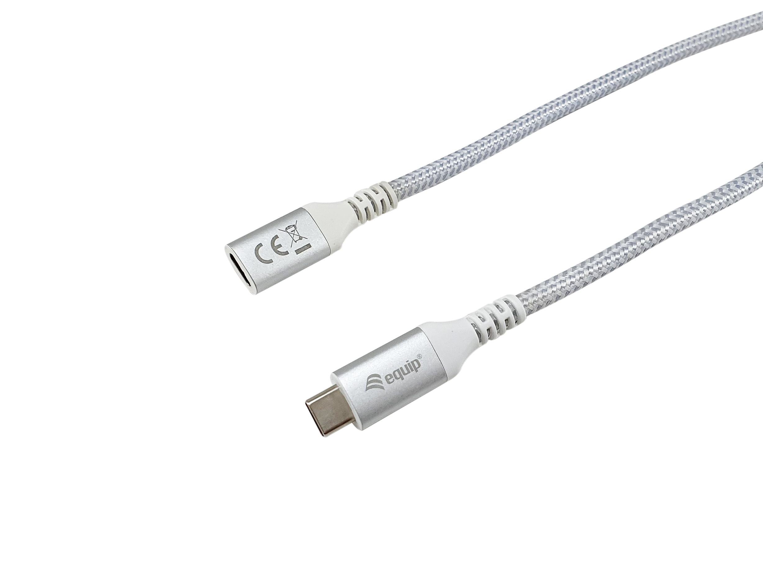 Equip Kabel USB-C3.2->C Gen2 Erweiter. St/Bu 0.50m weiß