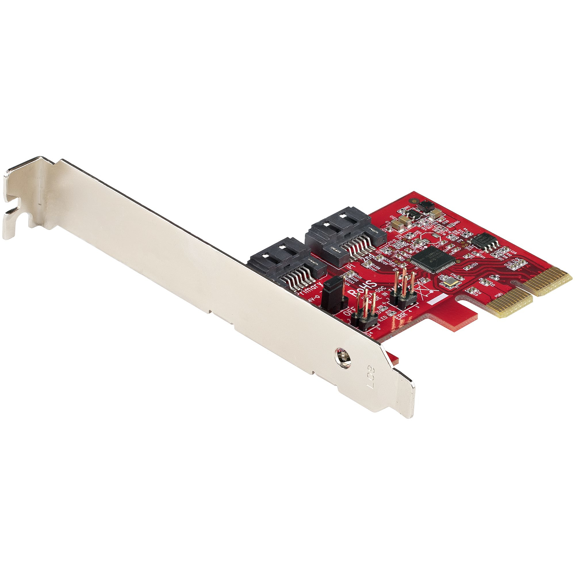 StarTech.com 2 Port PCIe SATA RAID Kontroller Rot ASM1062R