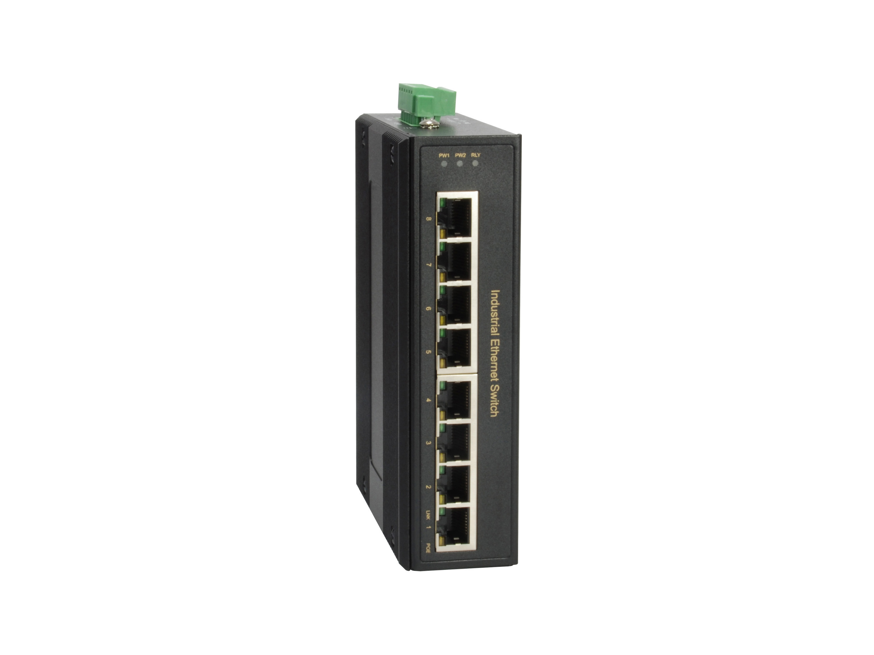 LevelOne Industr.PoE+Switch 8xGE PoE 200W unmanaged Metall
