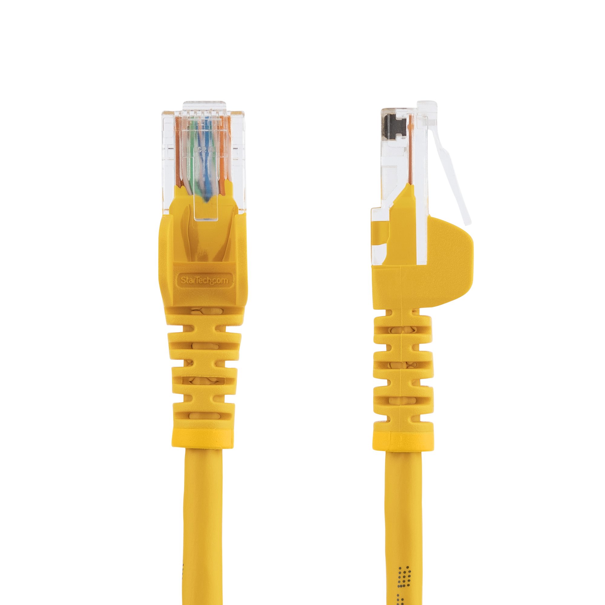 1M CAT 5E YELLOW SNAGLESS ETHERNET RJ45 CABLE MALE TO MALE