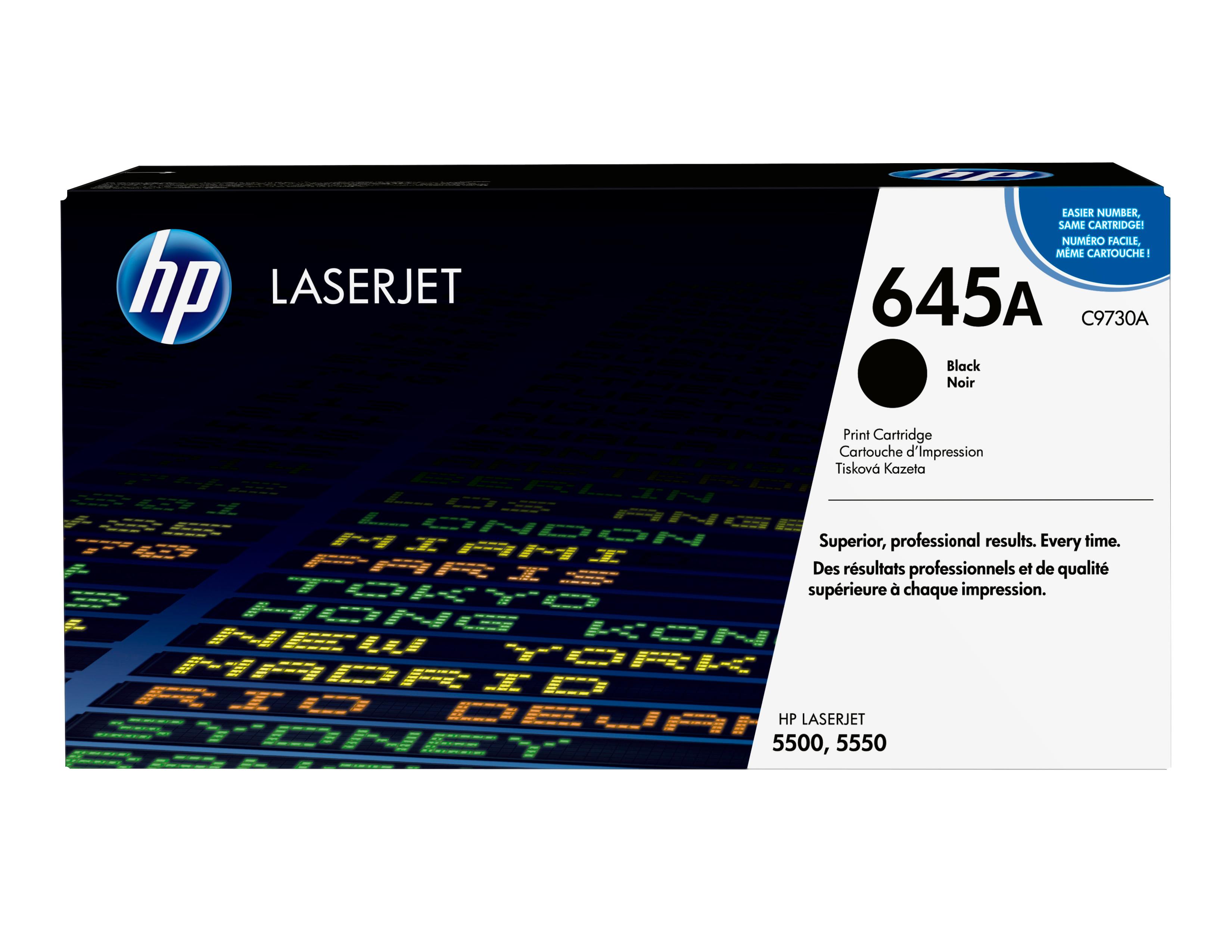 HP 645A original Colour LaserJet Toner cartridge C9730A black standard capacity 13.000 pages 1-pack