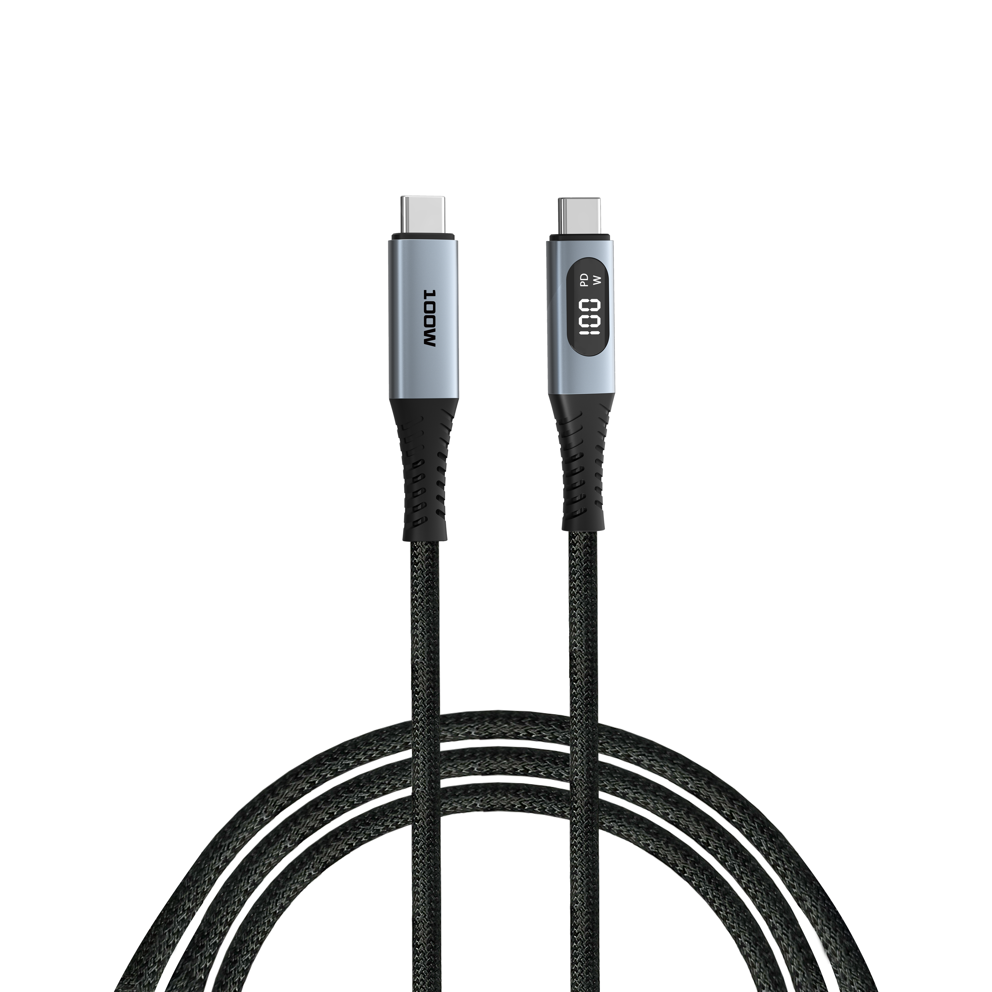 verbatim Sync & Charge mit Display Ladekabel schwarz, Kabellänge: 1,2 m, 100 W