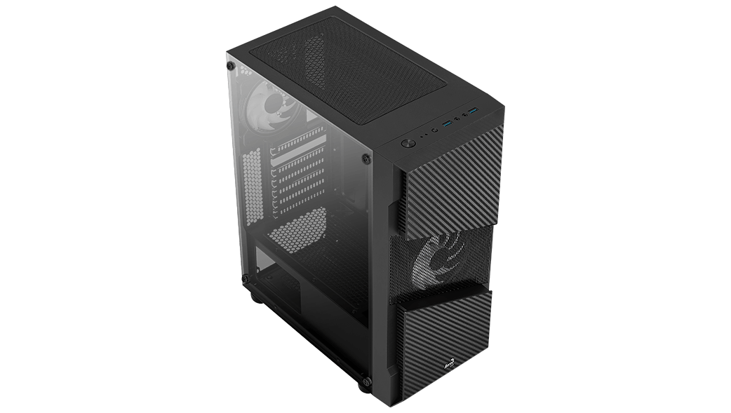 AeroCool Geh Midi Menace RGB/TG Black MicroATX/ATX/MiniITX