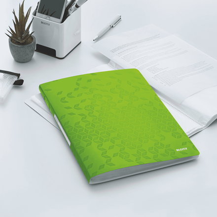 LEITZ WOW Sichtbuch DIN A4, 40 Hüllen grün-metallic, 1 St.