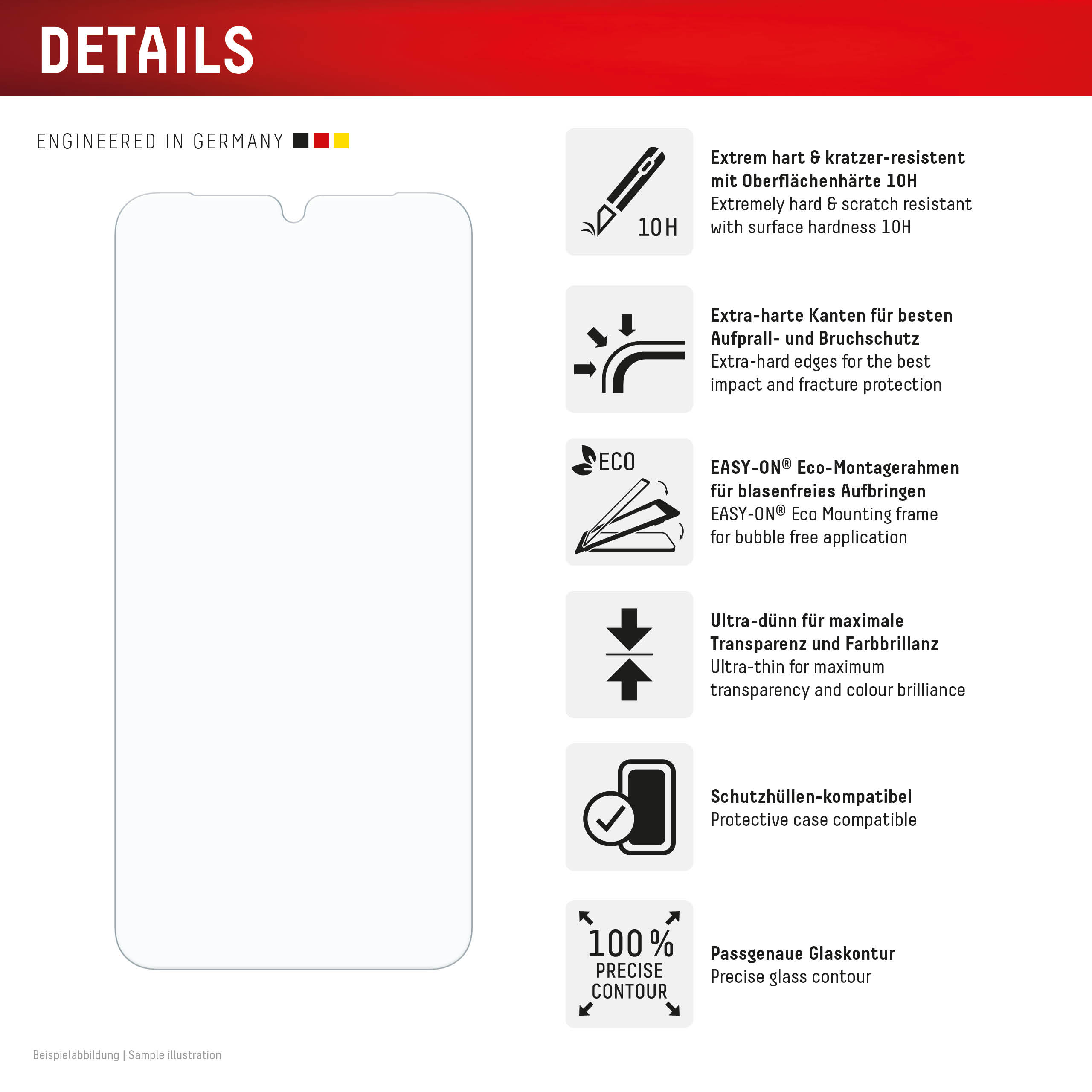 DISPLEX Schutzglas für Samsung Galaxy A17 (4G/5G)/A16