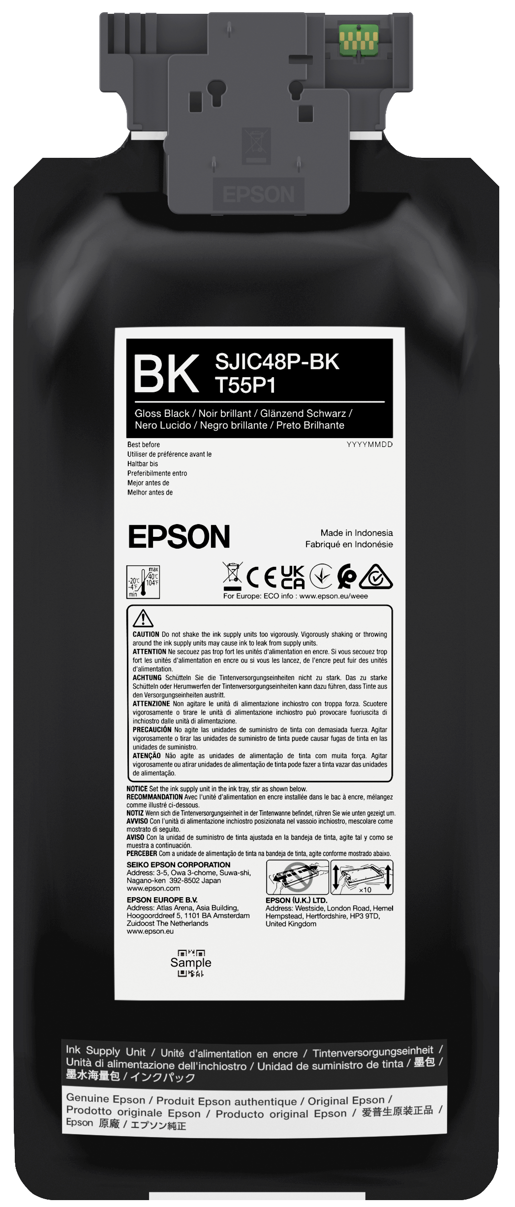 SJIC48P-BK INK CARTRIDGE FOR CW C8000E BLACK
