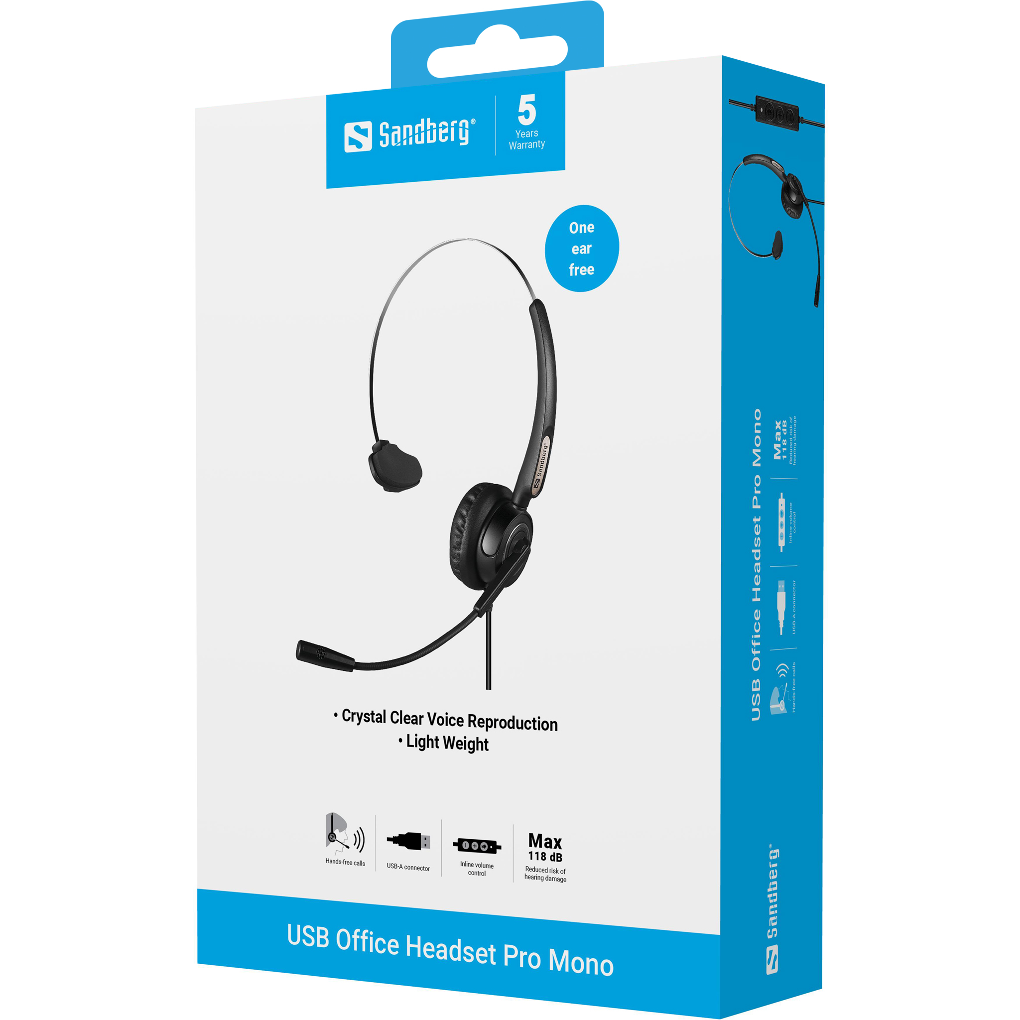 SANDBERG USB Office Headset Pro Mono