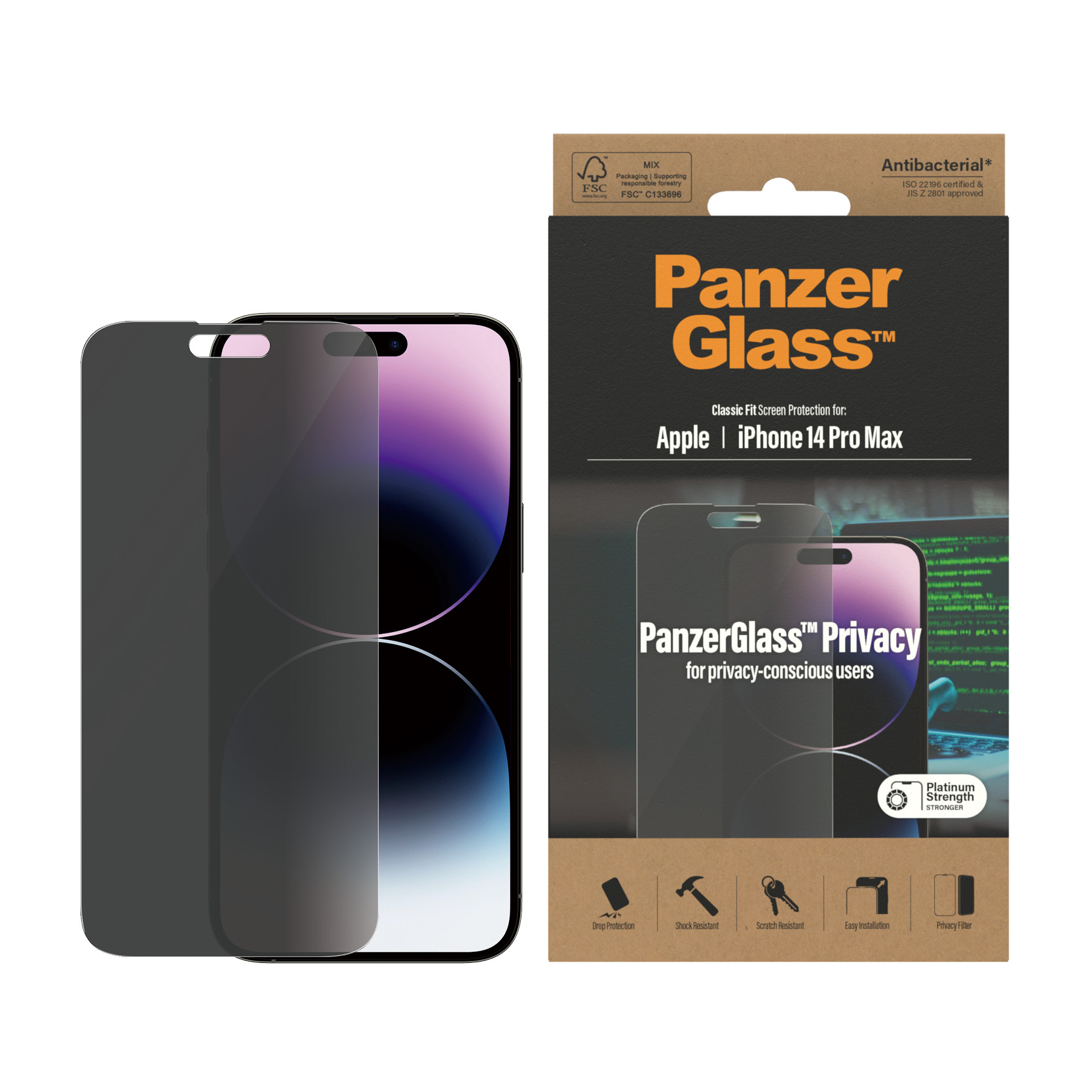 PANZERGLASS APPLE IPHONE 2022 6.7IN PRO MAX AB PRV