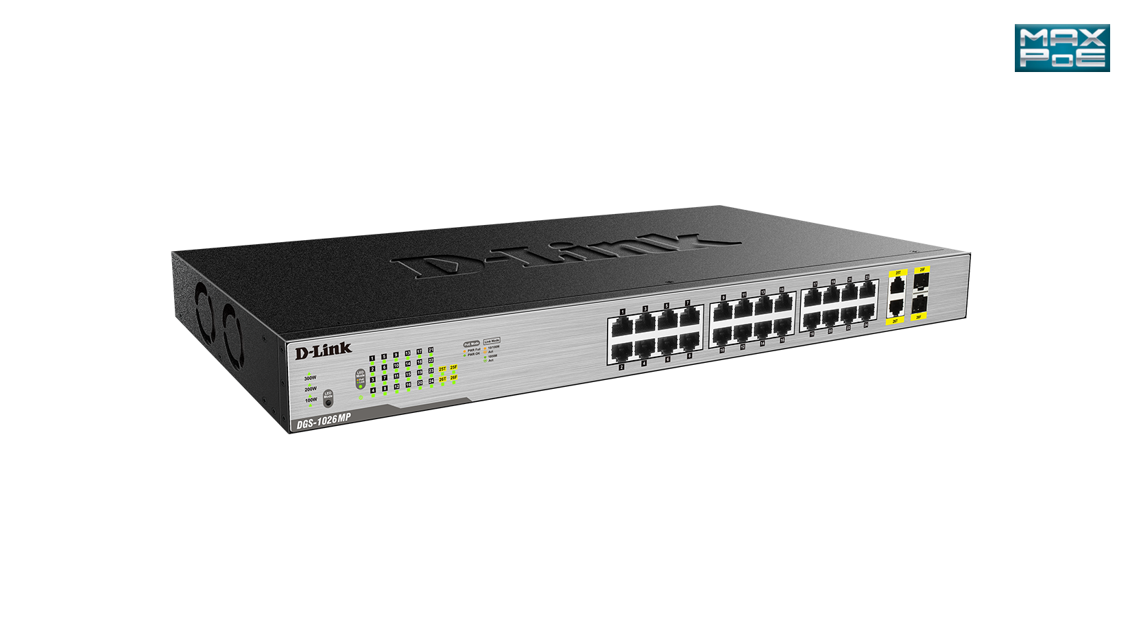 Switch 280mm D-Link DGS-1026MP 24*GE retail