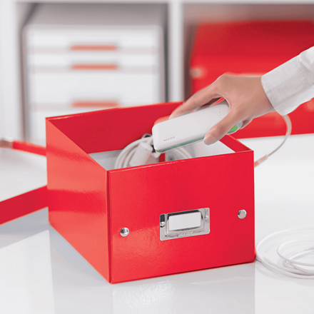 LEITZ Click & Store Aufbewahrungsbox 7,4 l rot 21,6 x 28,2 x 16,0 cm, 1 St.
