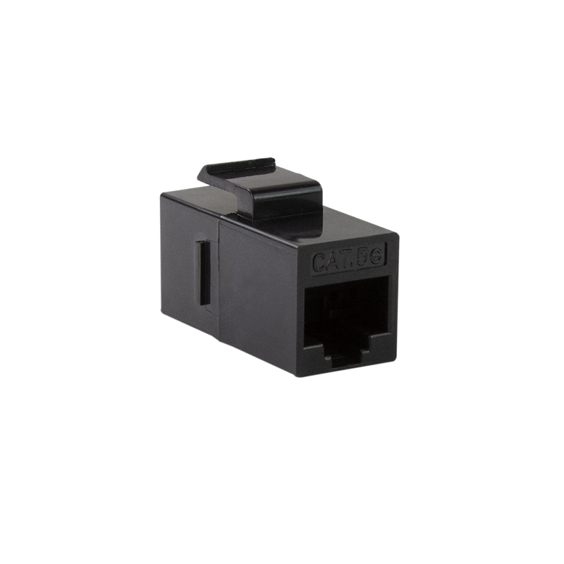 Logilink Keystone Kupplung 2X RJ45 UTP , Cat.5e, schwarz