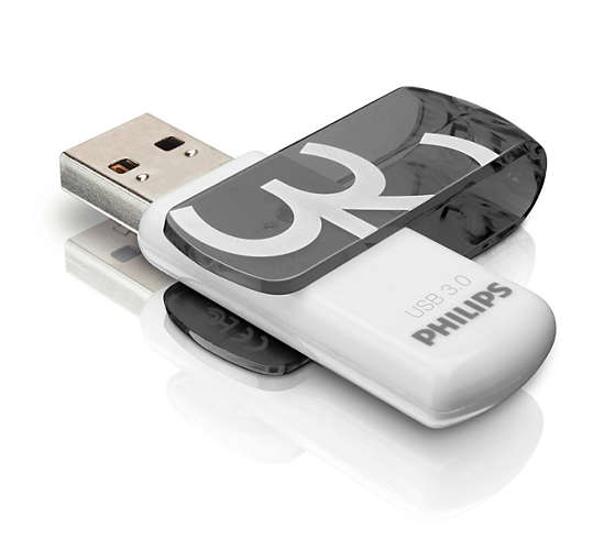 PHILIPS USB-Stick Vivid 3.0 grau, weiß 32 GB, 1 St.