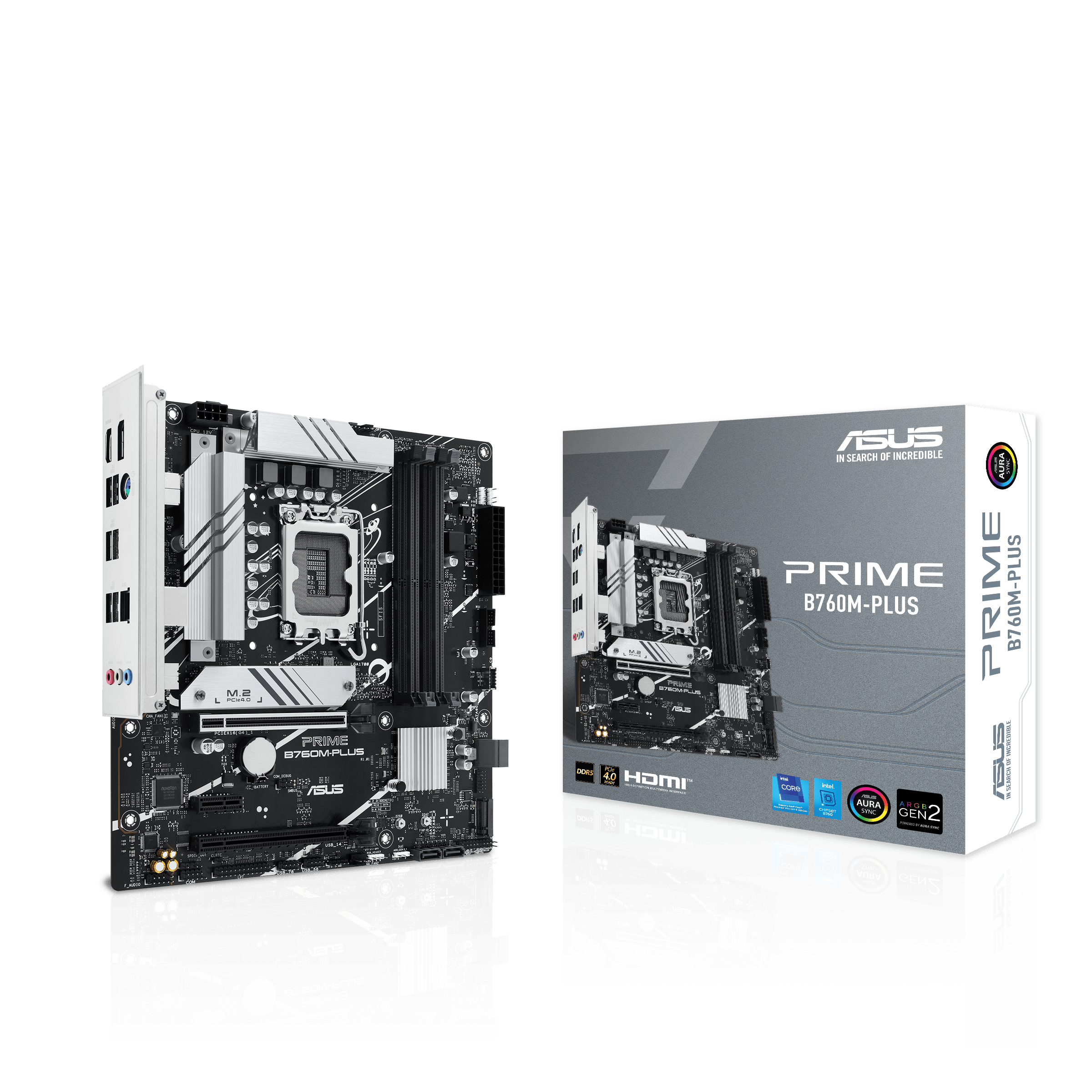 ASUS PRIME B760M-PLUS LGA 1700 4xDDR5 microATX 4xSATA MB 1xHDMI 1xDP 2xM.2