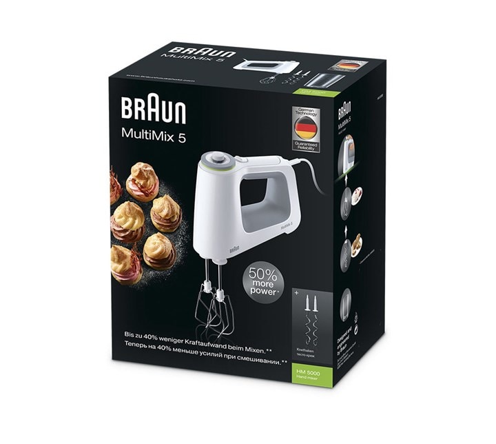 Braun MultiMix 5 HM 5000 Handrührgerät grau/weiß