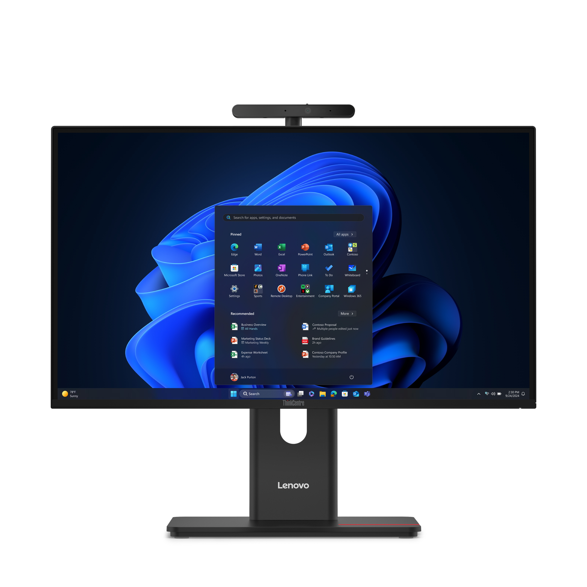 LENOVO ThinkCentre M90a G6 Intel Core Ultra 5 235 60,45cm 23,8Zoll FHD 32GB 512GB SSD W11P TopSeller