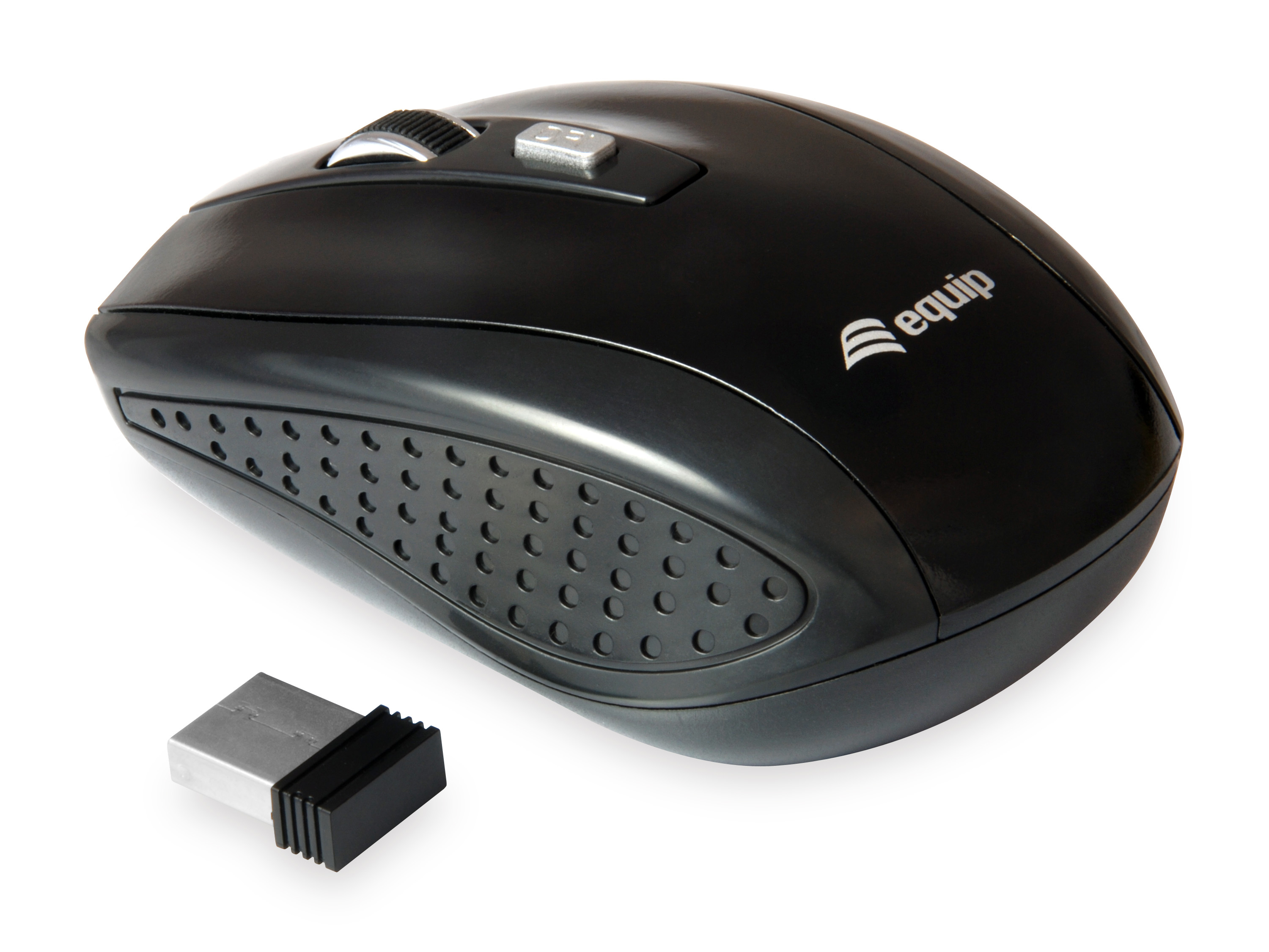 Equip Reisemaus Wireless USB-A + 4Tasten L+R schwarz