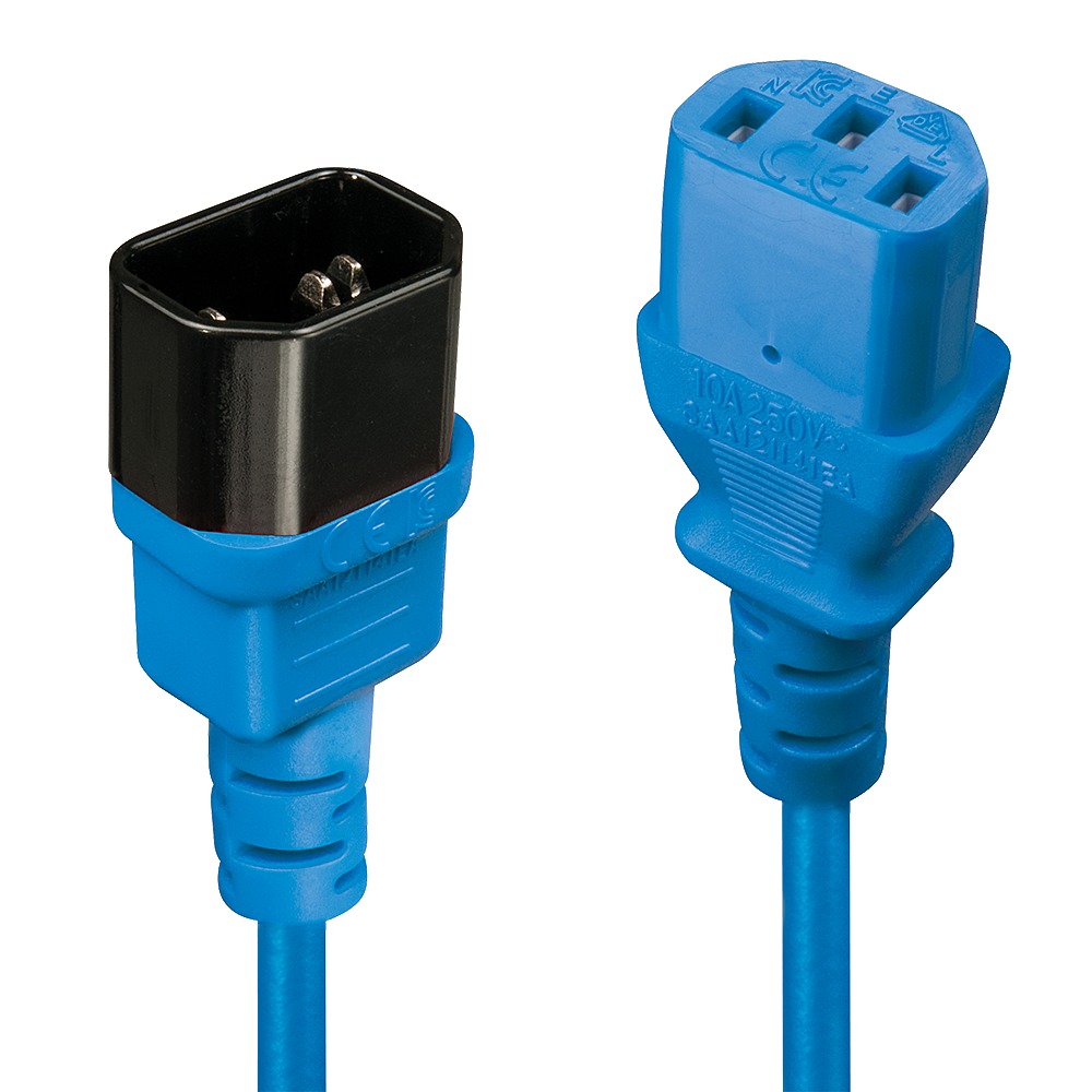 0.5M NETZVERLNGERUNGS KABEL C14 AN C13 BLAU