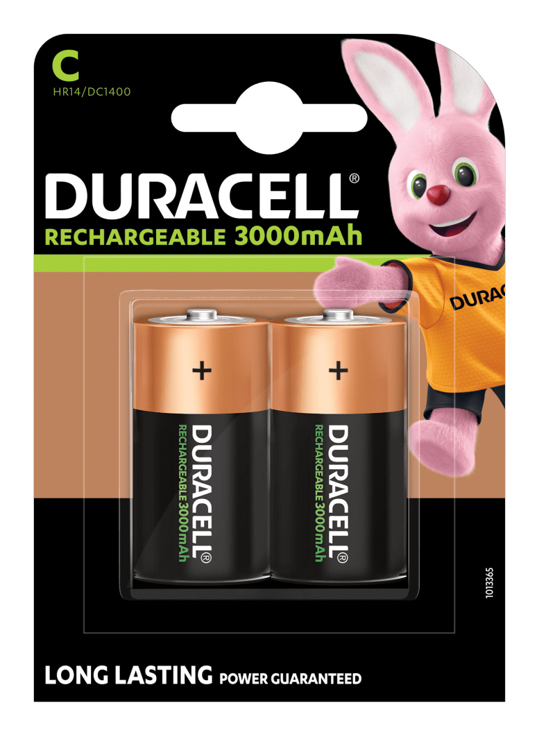DURACELL Akkus PreCharged Ni-MH Baby C 3.000 mAh, 2 St.