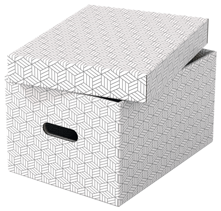 Esselte Home Aufbewahrungsboxen 17,5 l weiß 26,5 x 36,5 x 20,5 cm, 3 St.
