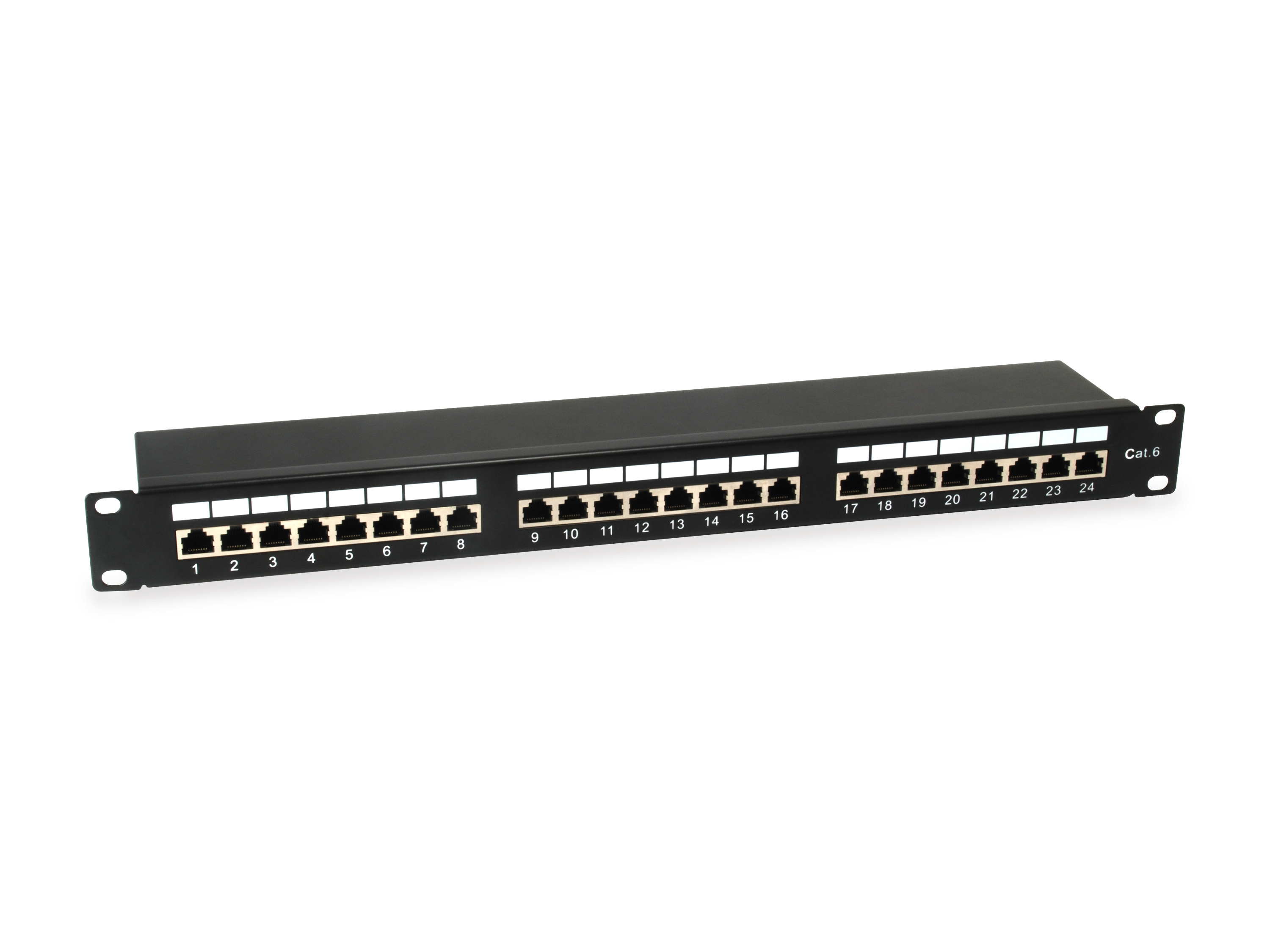 Equip 19 Patchpanel 24xRJ45 Cat6 FTP 1U 250MHz RAL9005