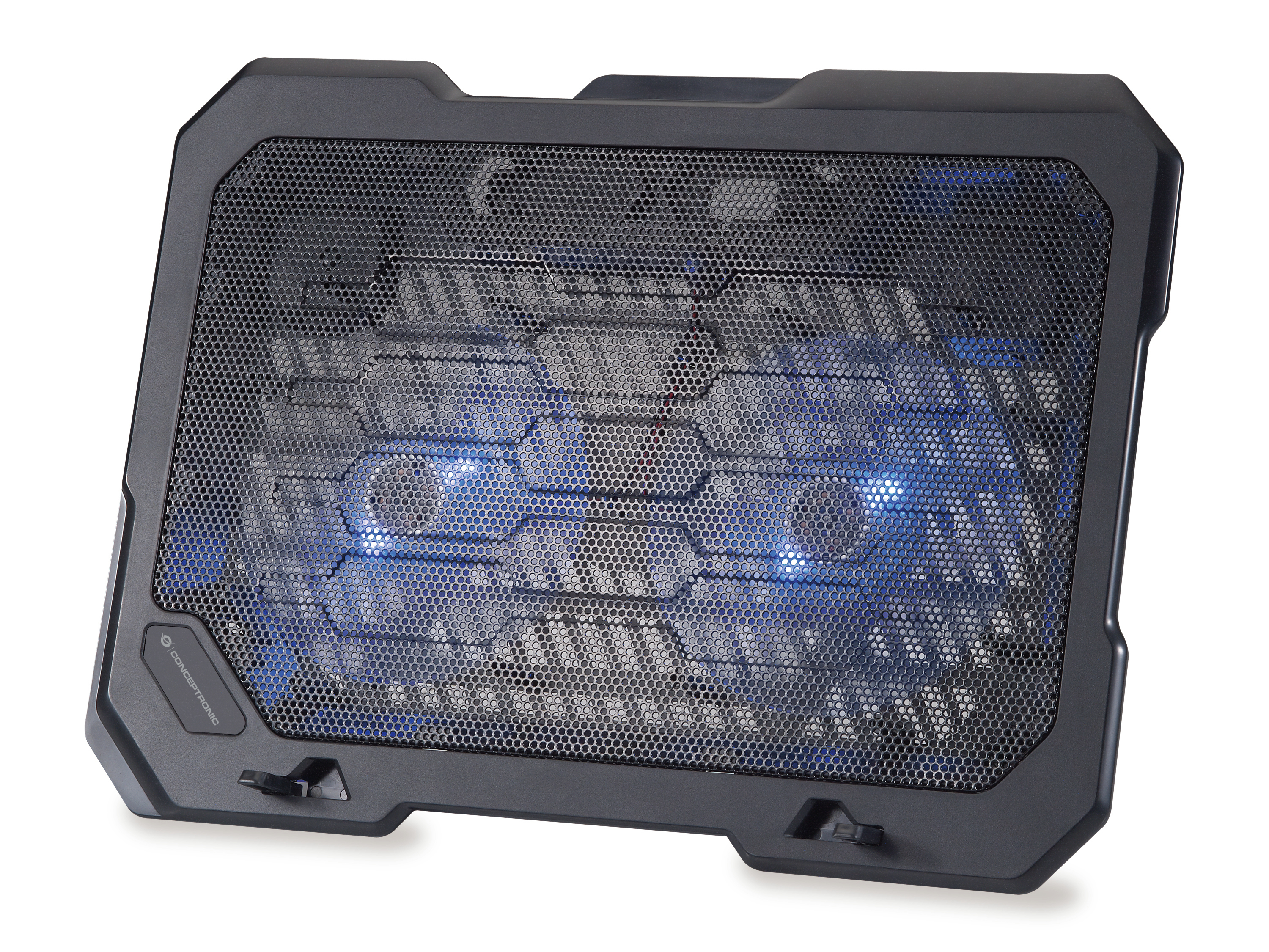 CONCEPTRONIC 2-Fan USB-A2.0 Laptop-Kühlpad 25Kg 15.6 sw