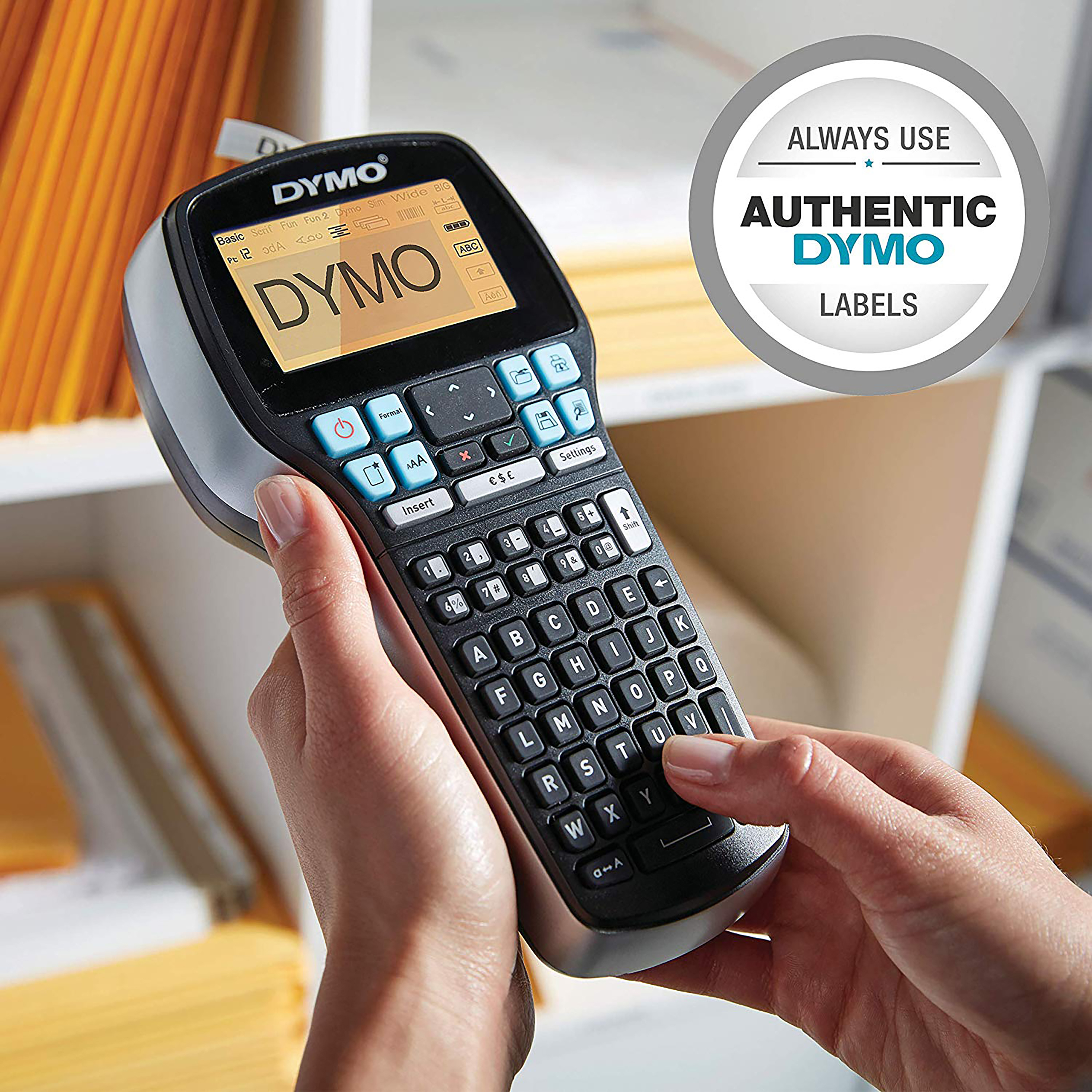 DYMO LabelManager 420P 6/9/12/19 mm D1-Bänder ABC