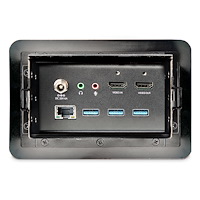 CONFERENCE TABLE BOX W/DOCKING CONNECTIVITY BOX W/ LAPTOP DOCKI