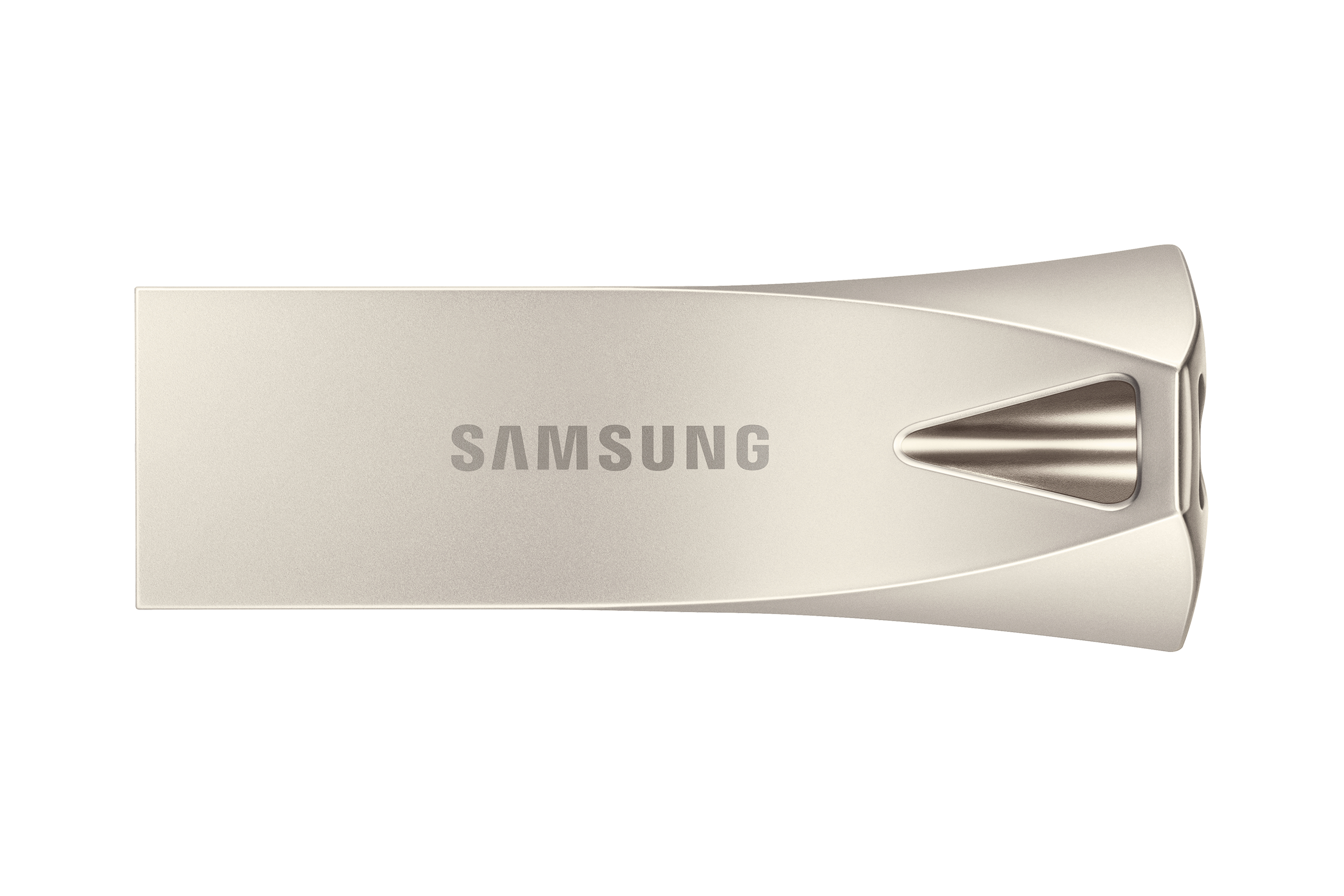 SAMSUNG BAR Plus USB Typ-A 128GB 400 MB/s Lesen 110 MB/s Schreiben widerstandsfähiger USB 3.1 Champagne Silver mit Schlüsselring
