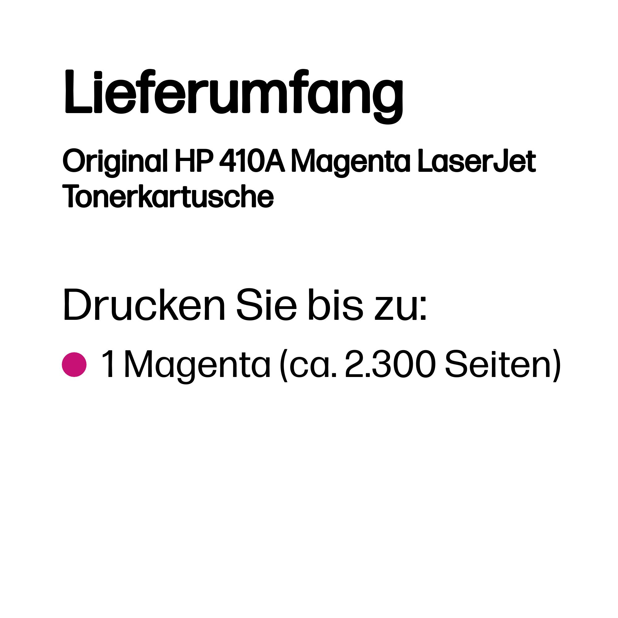 HP 410A Magenta LaserJet Tonerpatrone