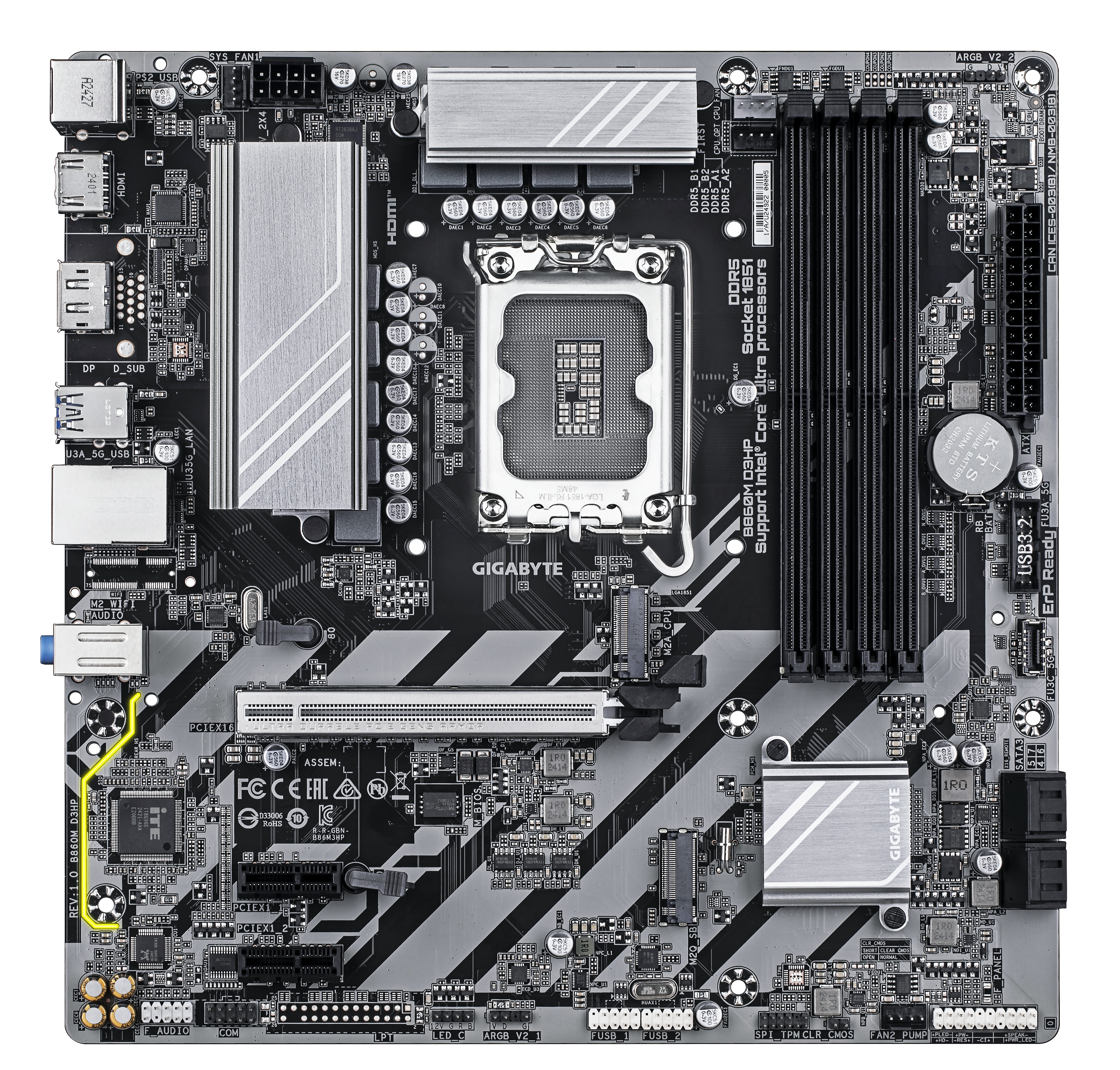 B860M D3HP, Mainboard