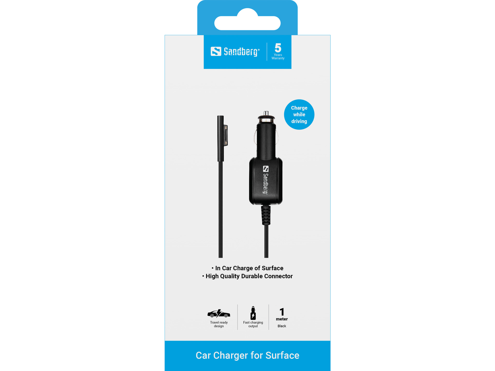 SANDBERG Car Charger Surface Pro 3/4/5/6