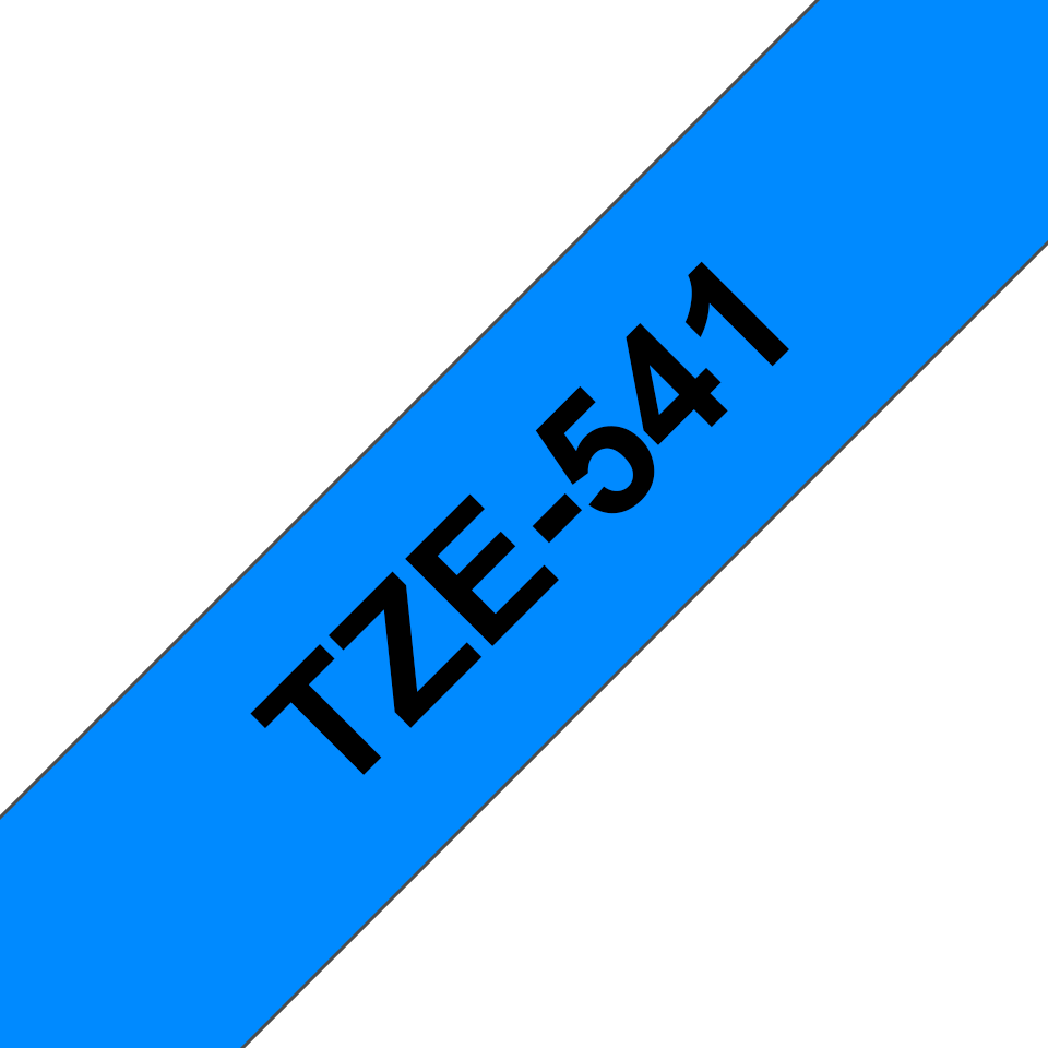 TZE-541 LAMINATED TAPE 8 MM 8M BLACK ON BLUE