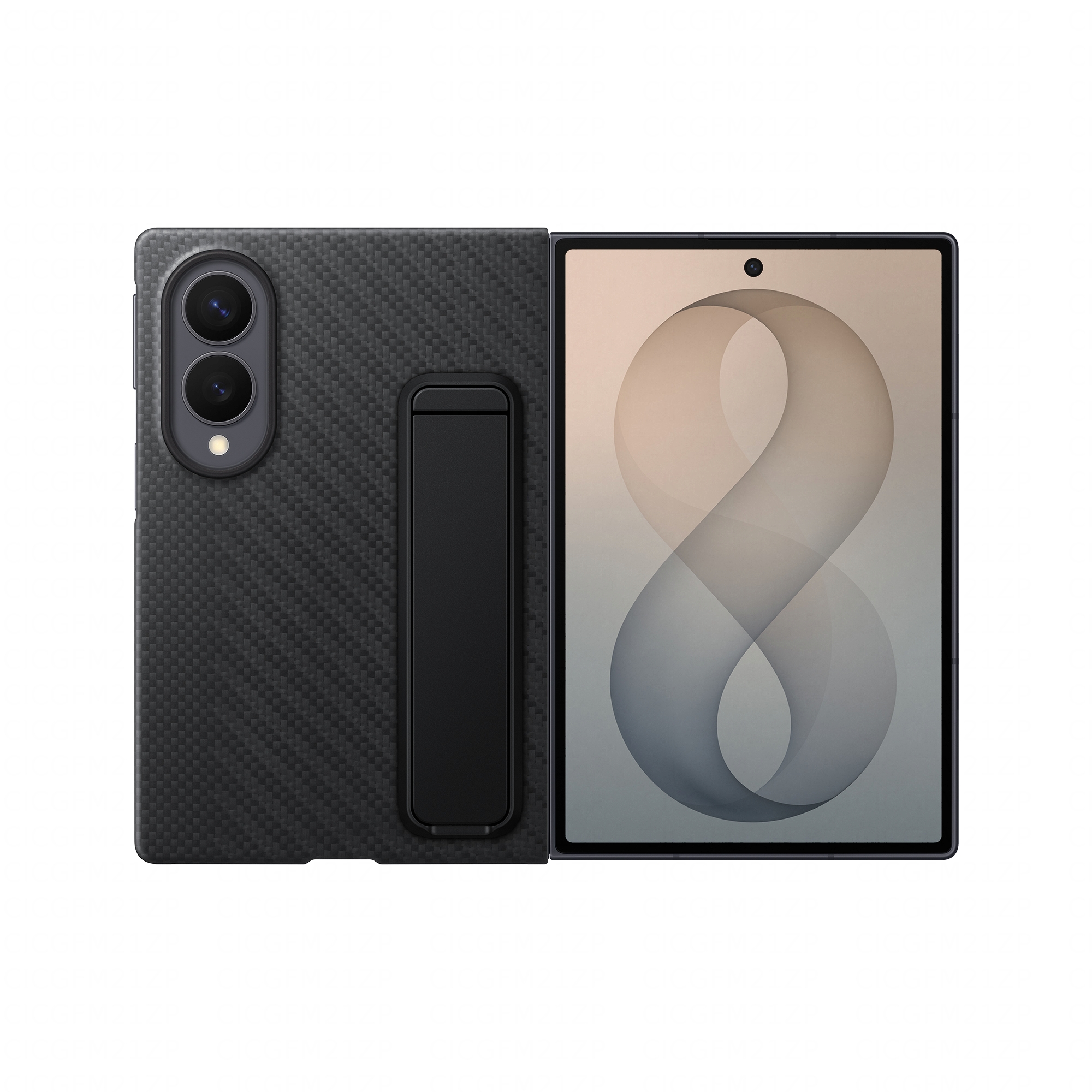 SAMSUNG Carbon Standing Case für Galaxy Z Fold8 Black