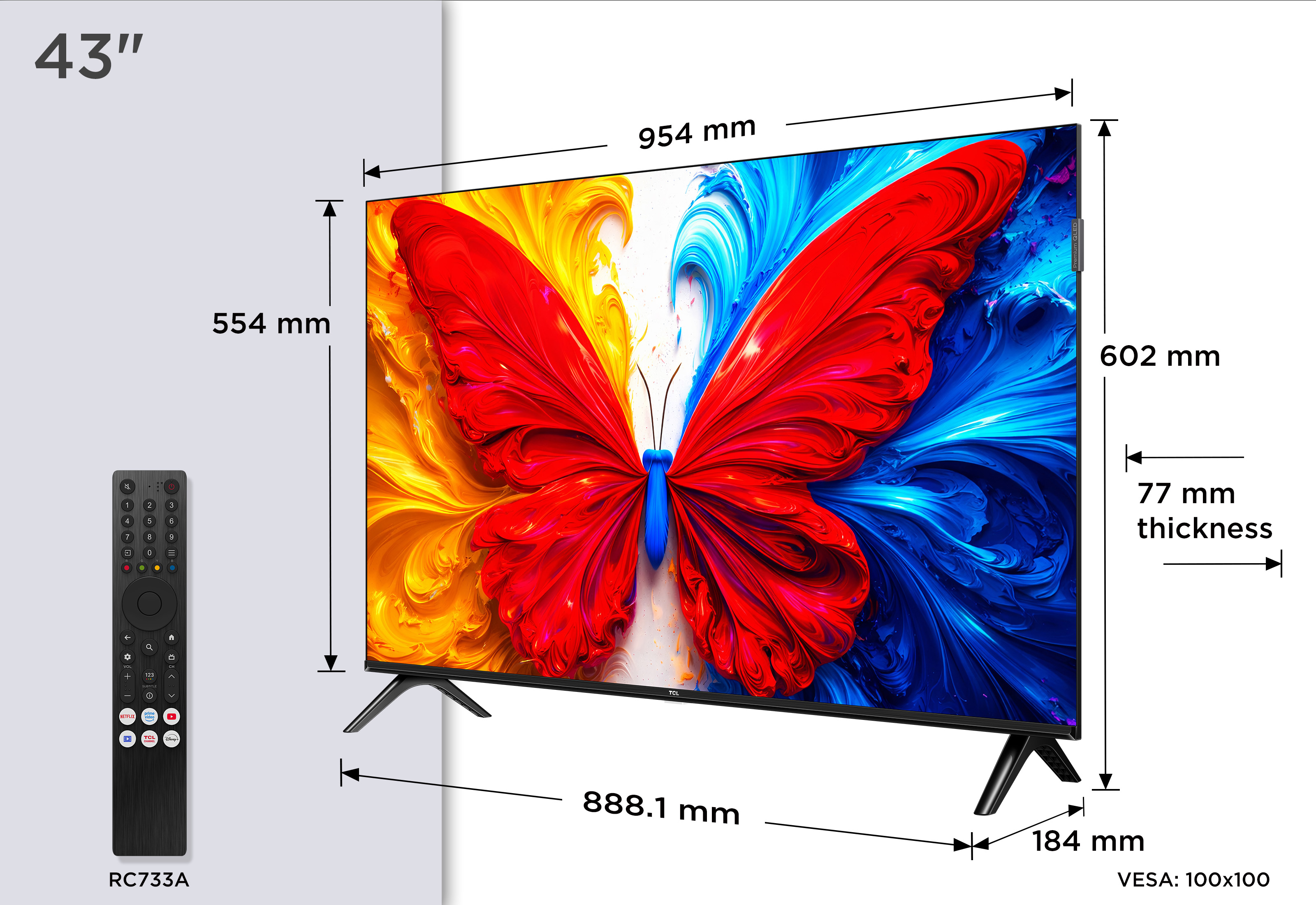 43S5L, QLED-Fernseher