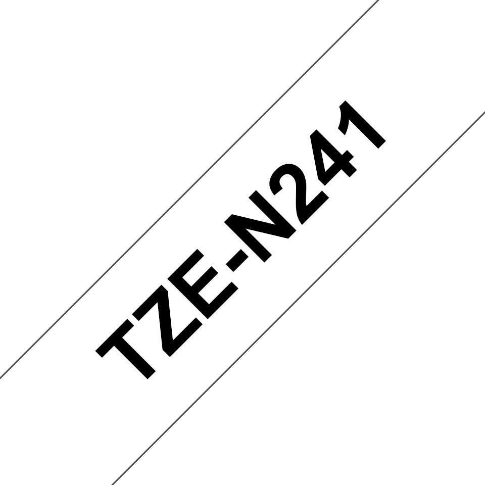 TZE-N241 NON-LAMIN. TAPE 18MM 8M BLACK ON WHITE