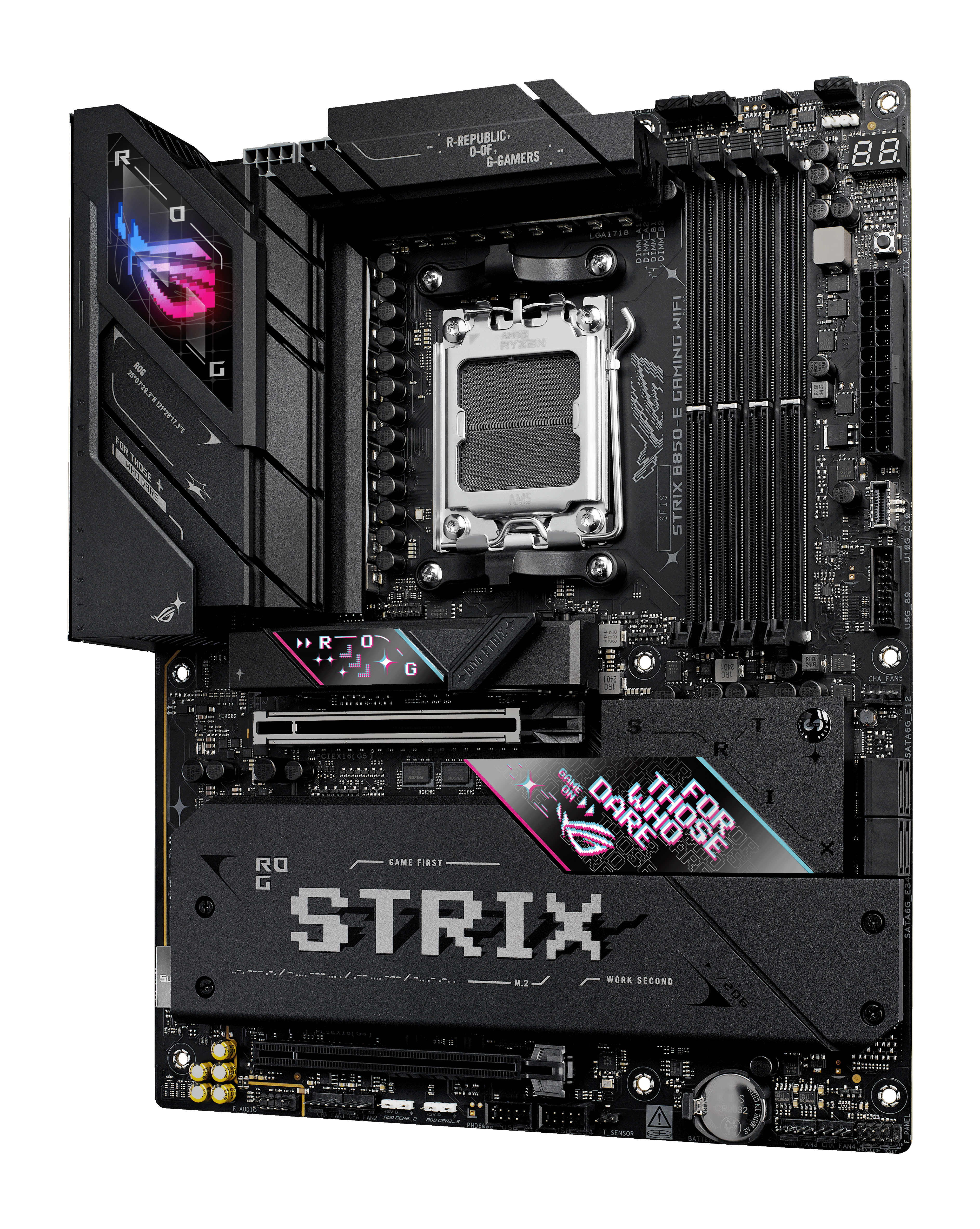 ASUS ROG STRIX B850-E GAMING WIFI AM5 DDR5 ATX MB 1xHDMI 1xDP 5xM.2 4xSATA
