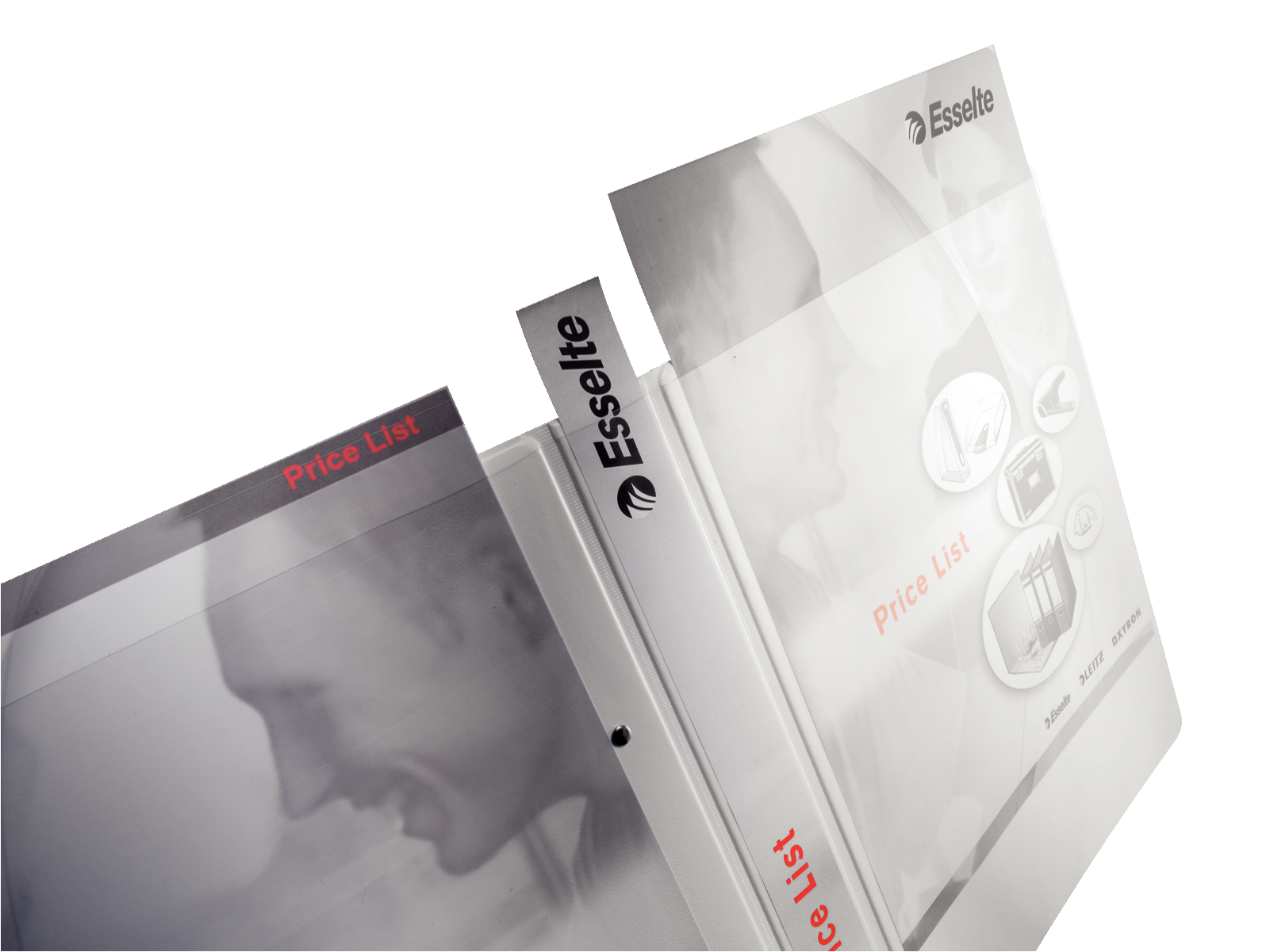 LEITZ Präsentationsringbücher 4-Ringe weiß 5,0 cm DIN A4, 6 St.