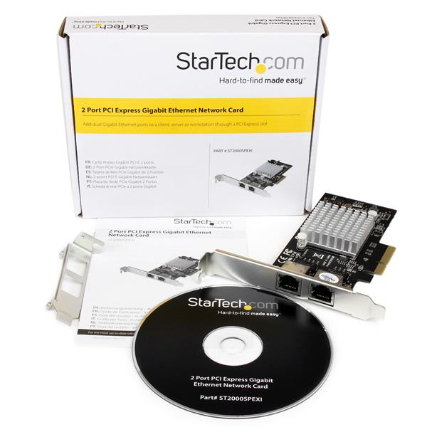 STARTECH.COM 2 Port PCI Express / PCIe Gigabit Ethernet Netzwerkkarte 2x RJ45 - PCI-e Intel i350 NIC Server Adapter