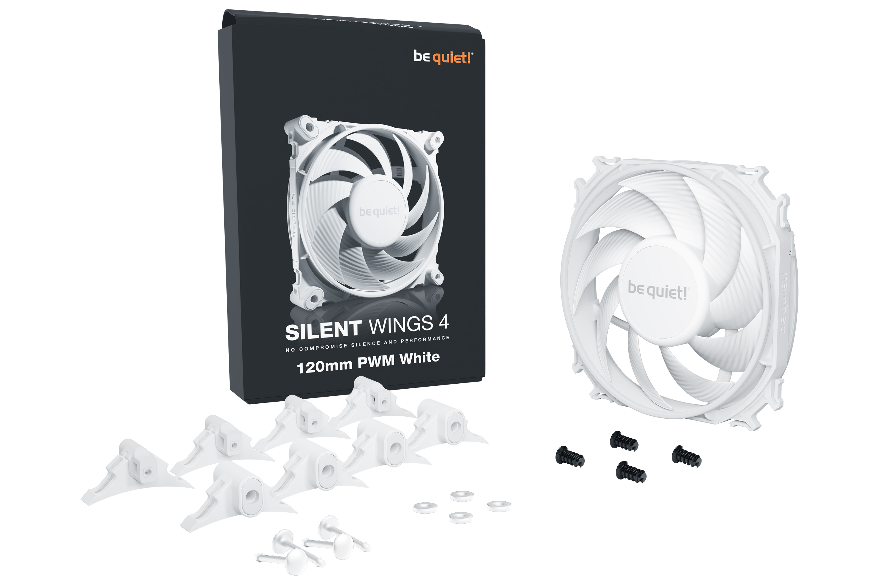 be quiet LÃ¼fter 12012025 SilentWings 4 White PWM