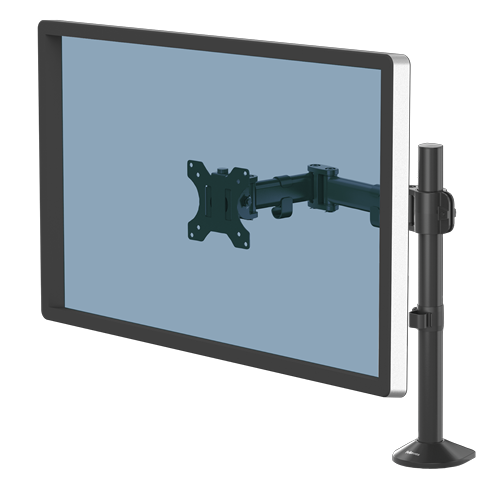 Fellowes Monitor-Halterung Reflex 8502501 schwarz für 1 Monitor, Tischklemme, Tischbohrung