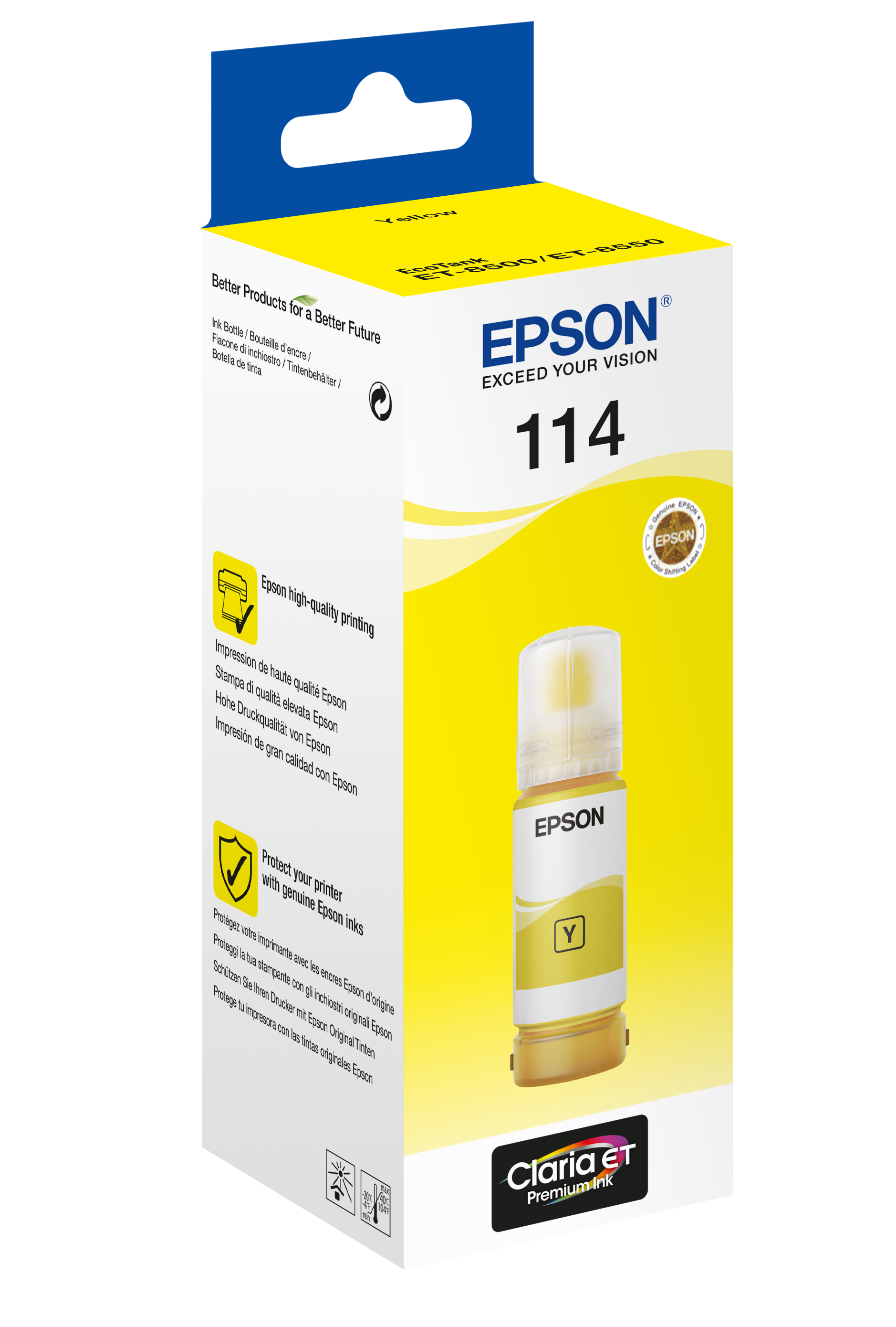 EPSON 114/T07B4 gelb Tintenflasche