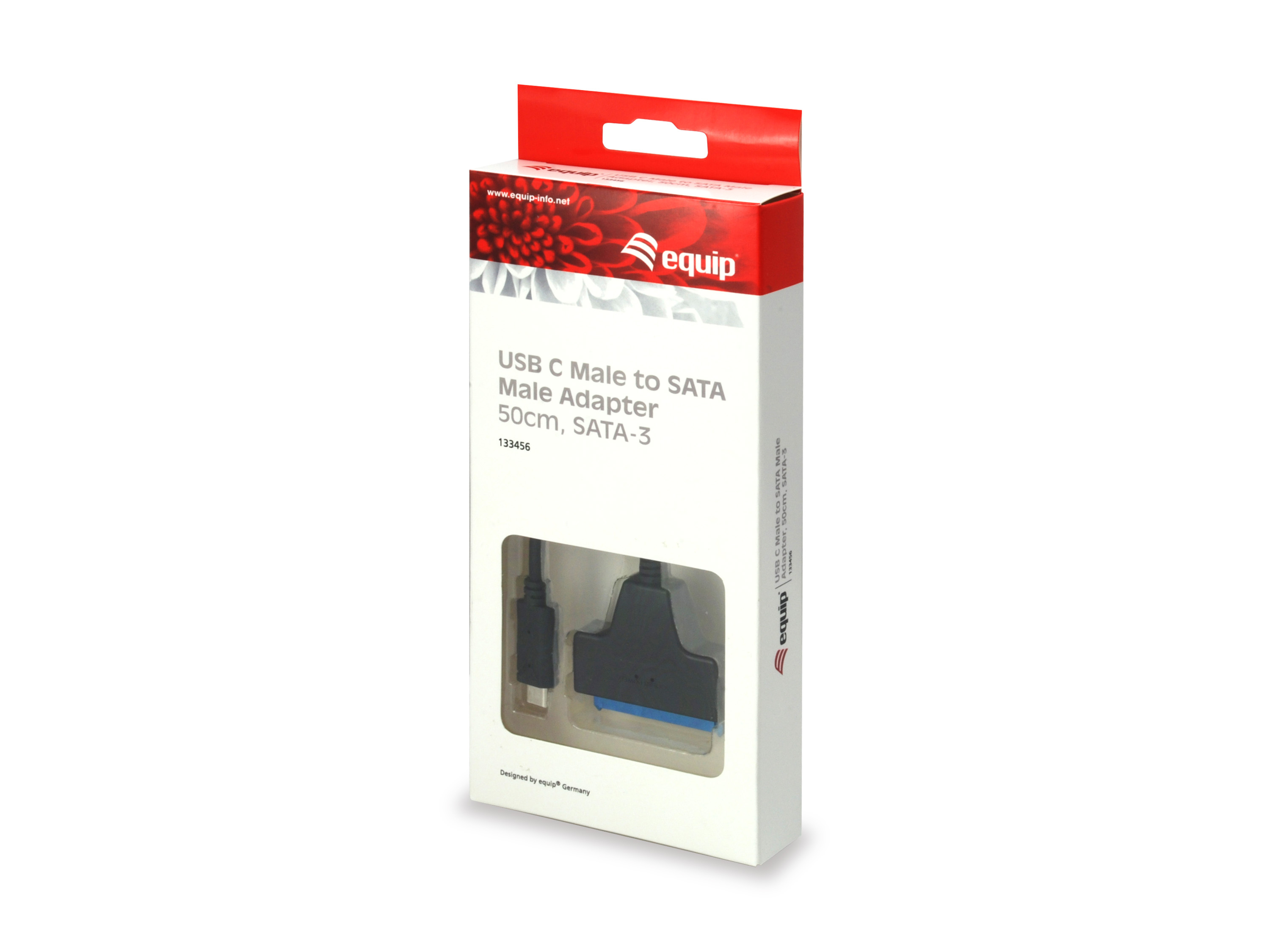 Equip Adapter USB-C->SATA 2.5 St/St 0.50m schwarz