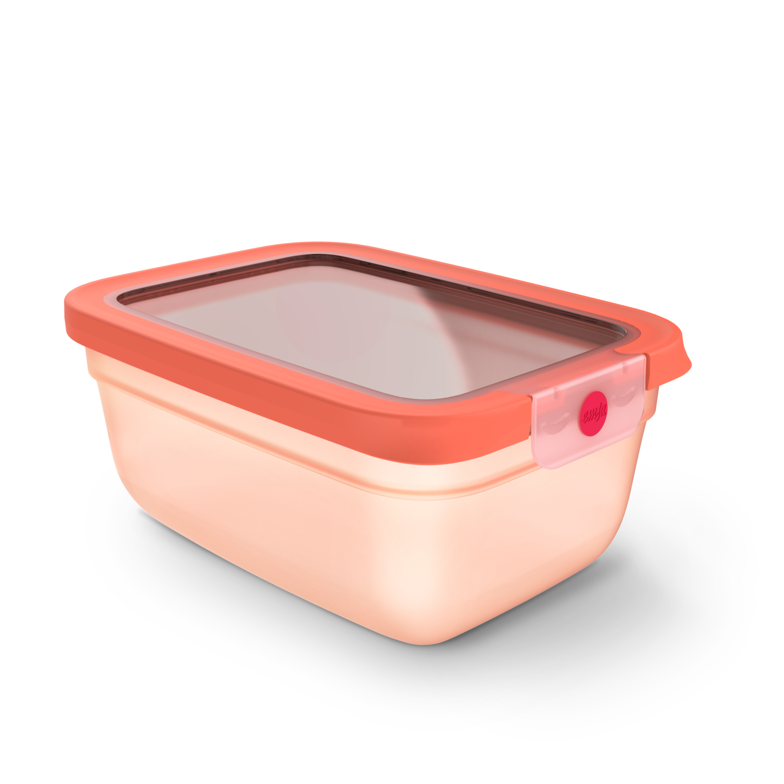 emsa Frischhaltedose ONECLICK 9,4 cm hoch orange 1,5 l, 1 St.